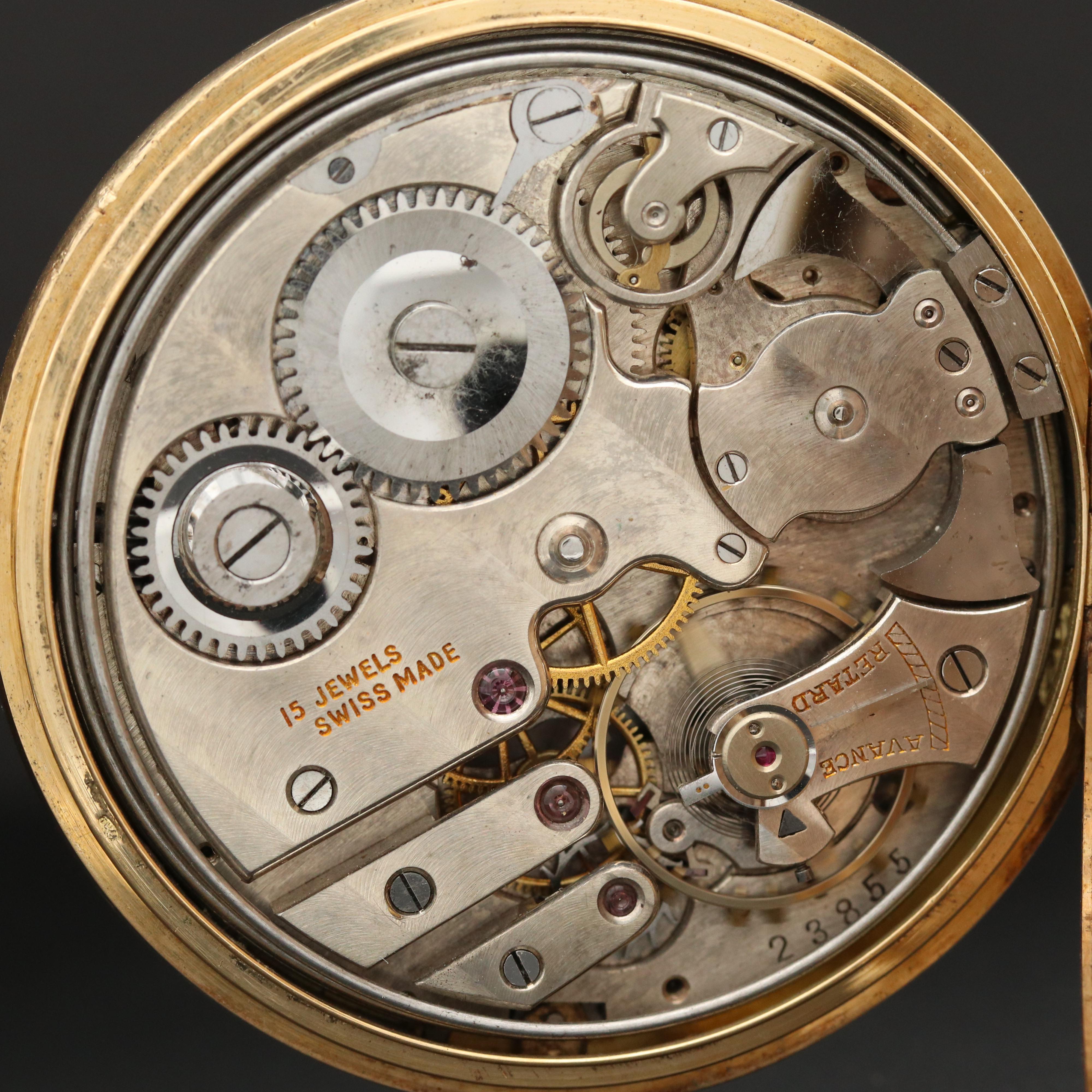 Marvin 18K Gold Hunter Case Minute Repeater Pocket Watch