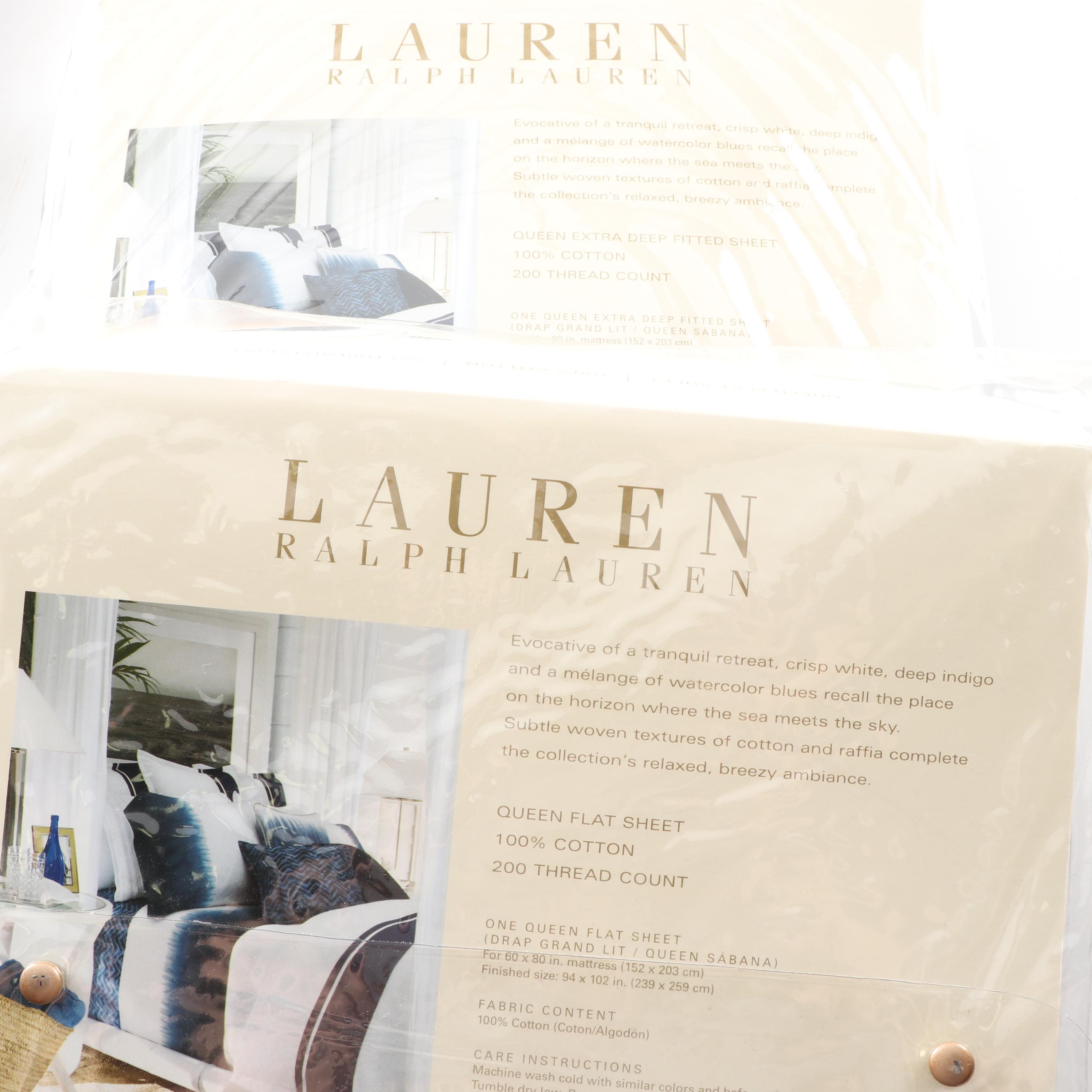 Ralph Lauren Indigo Modern Ombré Bedding
