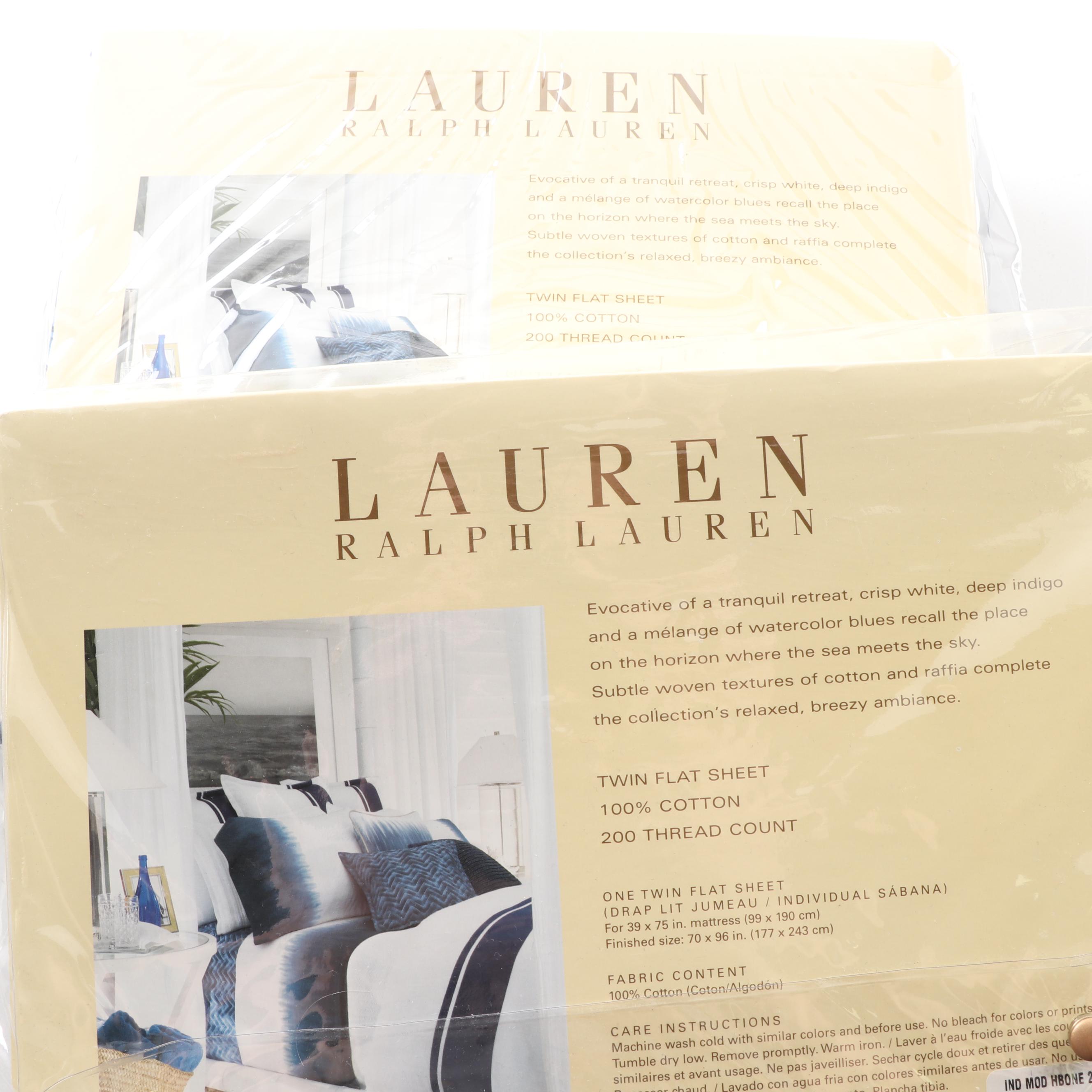 Ralph Lauren Indigo Modern Ombré Bedding