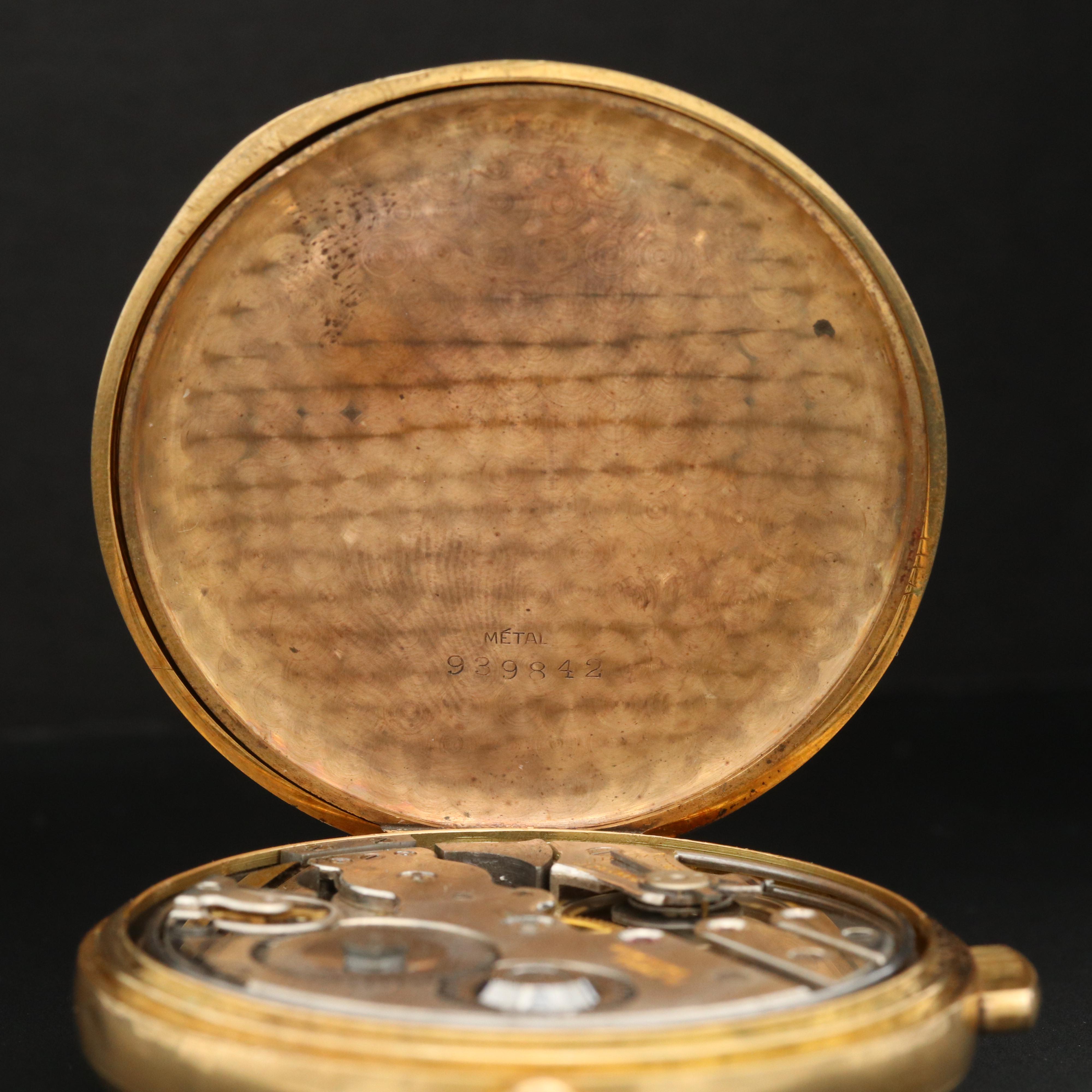 Marvin 18K Gold Hunter Case Minute Repeater Pocket Watch