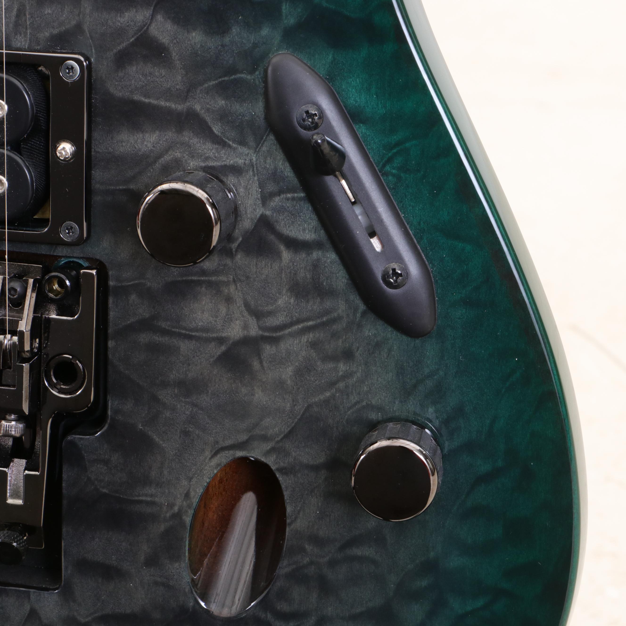 Ibanez S5570Q Prestige "Dark Green Doom Burst" Electric Guitar with Case