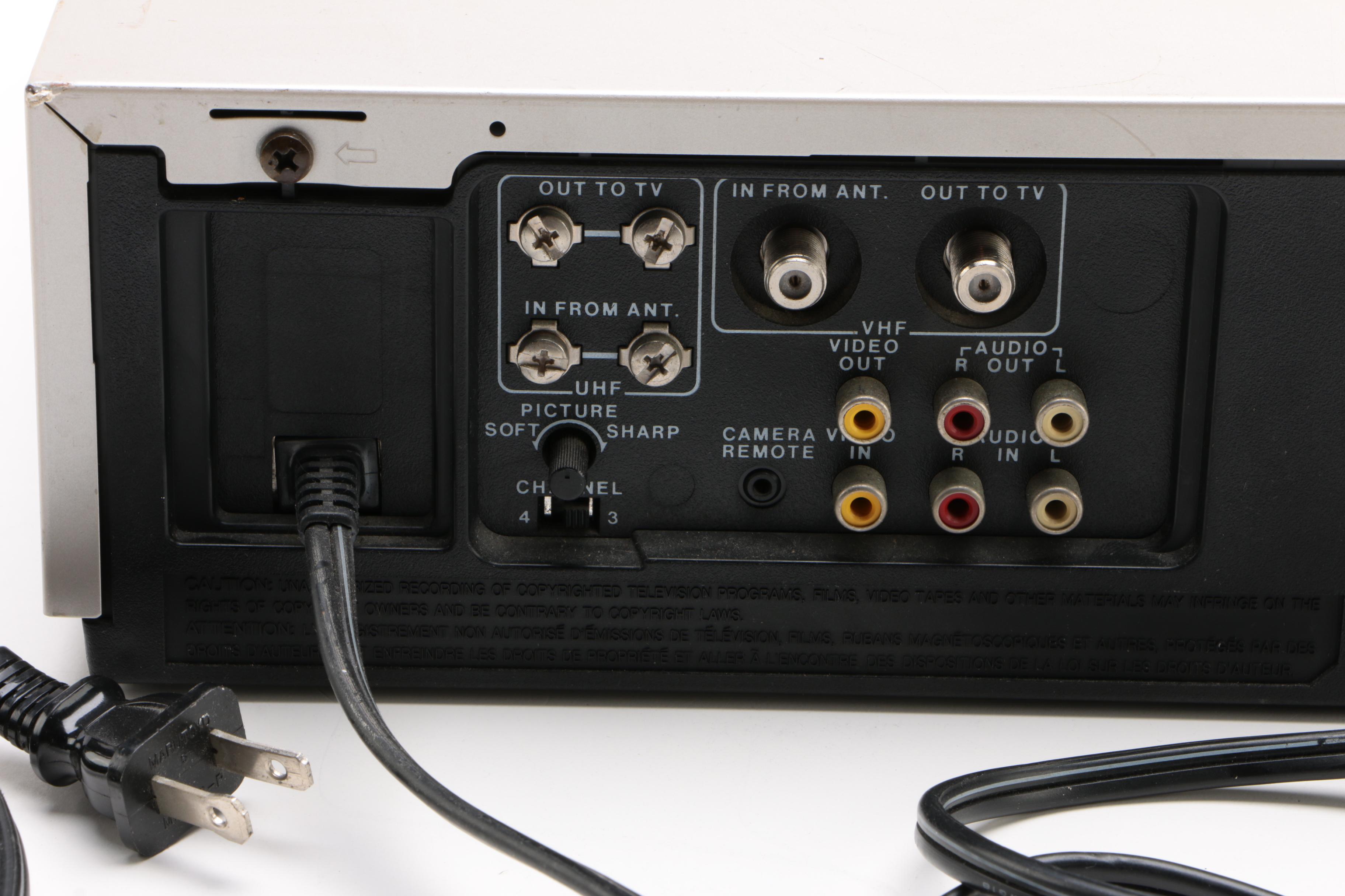 Magnavox VR8530SL01 Video Cassette Recorder, 1985