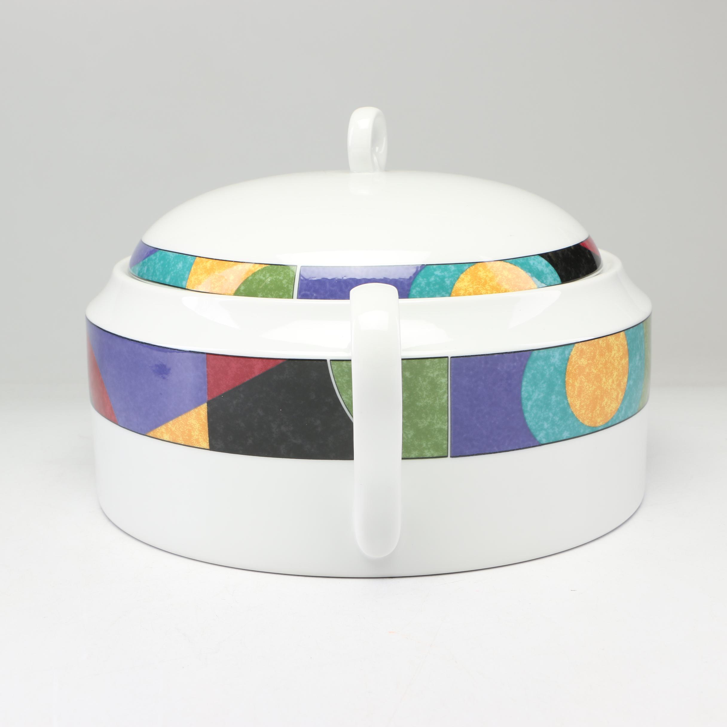 Mikasa Porcelain "Currents" Dinner and Serveware, 1994-2003