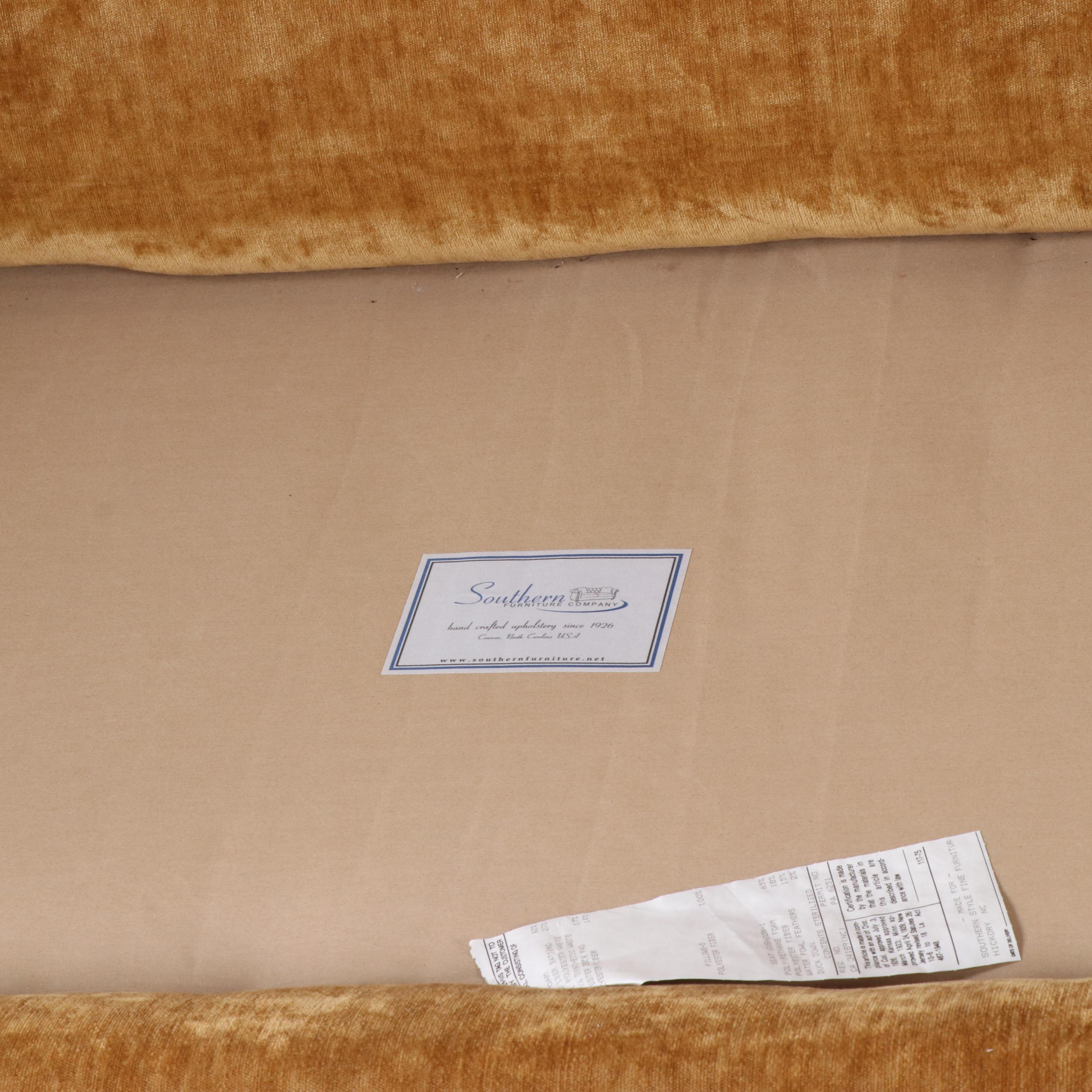 Southern Furniture Co Italianate Camelback Sofa