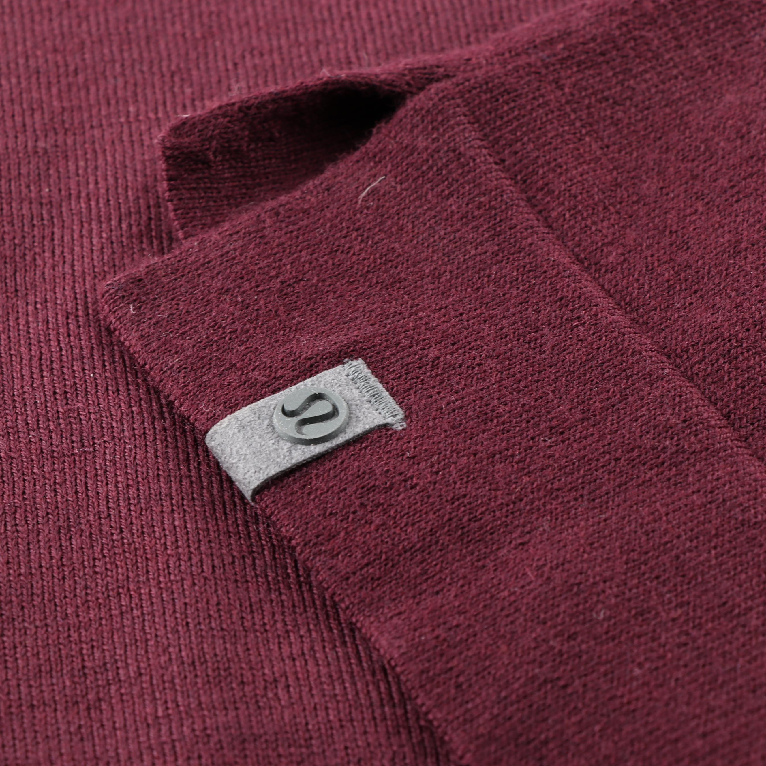 Men's Lululemon Techwool Long Sleeve Polo in Arctic Plum