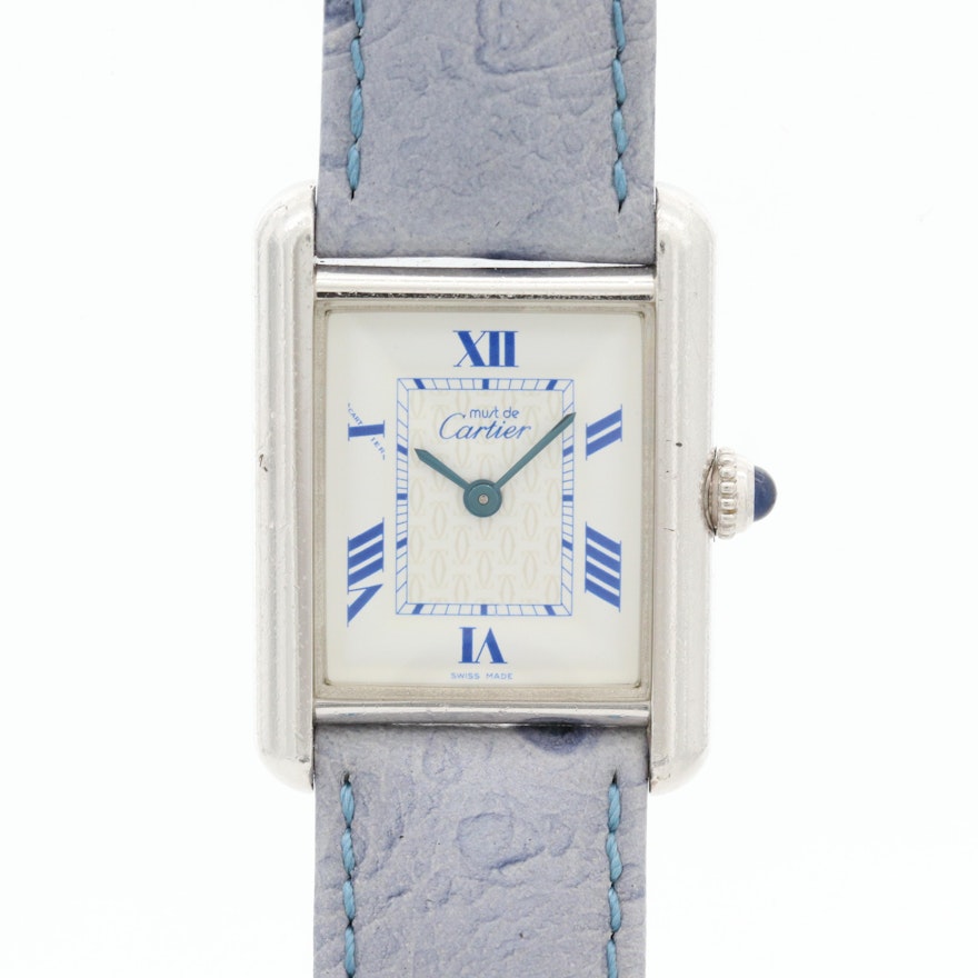 Cartier Must de Cartier Tank Vermeil 2416 Quartz Wristwatch