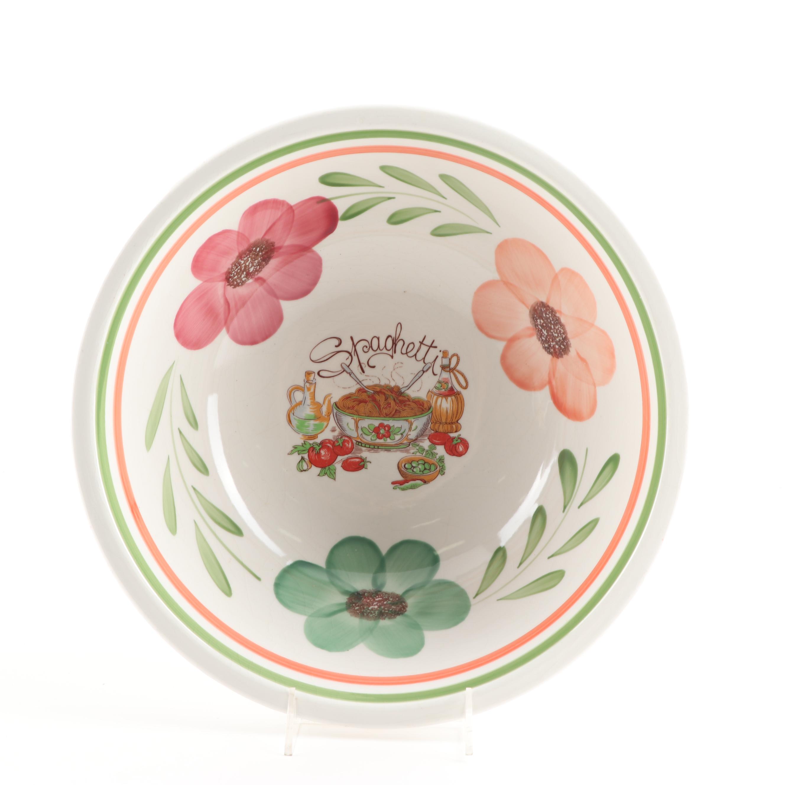 Ceramiche Toscane and Other Hand-Painted Italian Earthenware Serveware