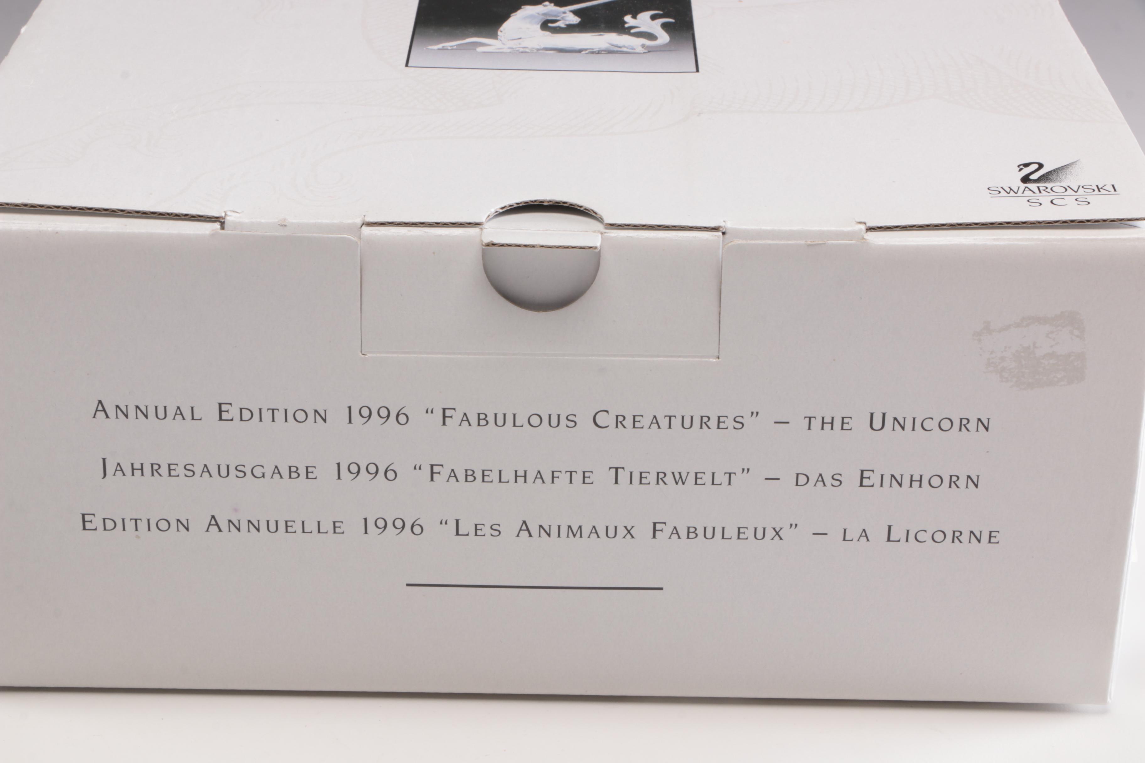 Swarovski "Fabulous Creatures - the Unicorn", 1996