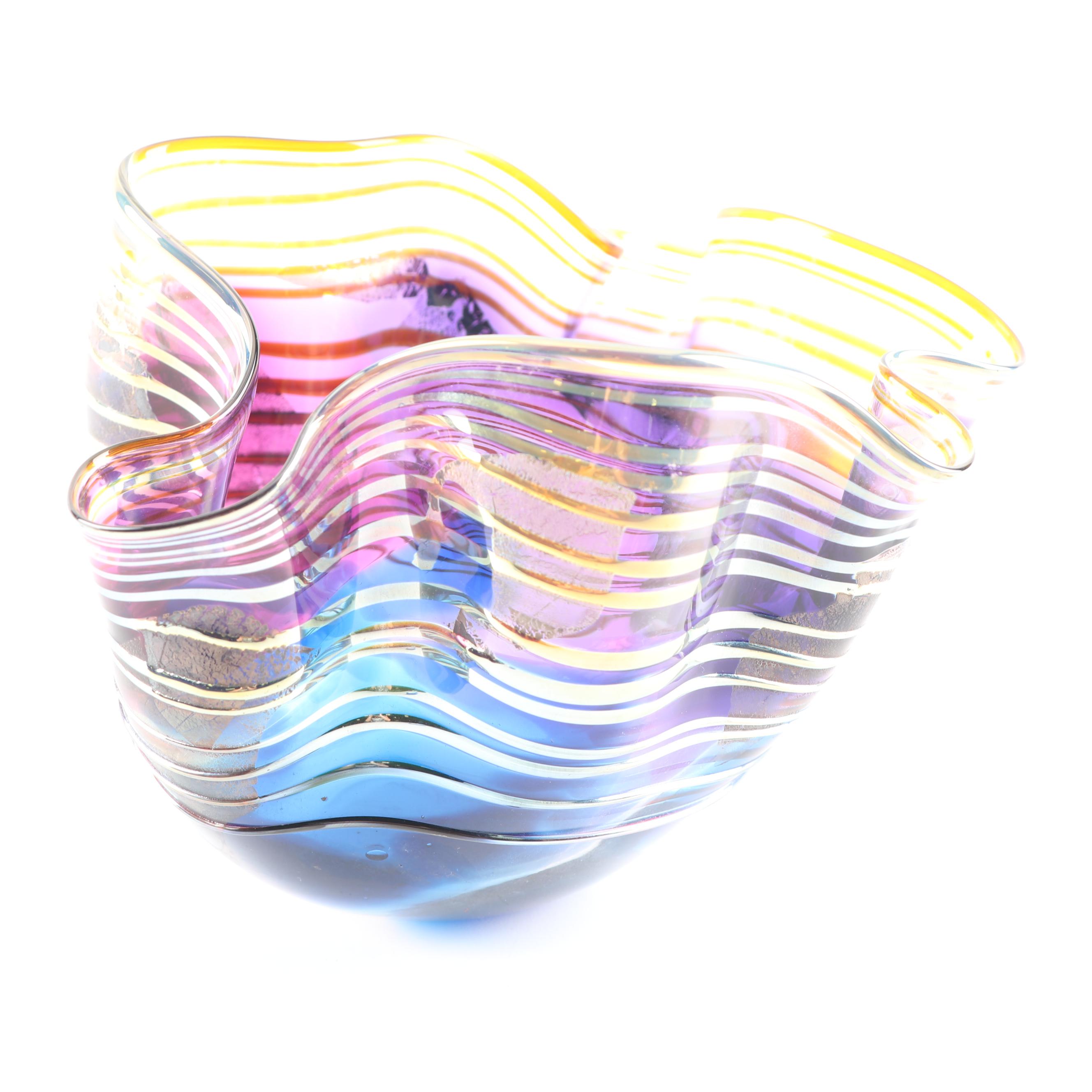 Scott and Laura Curry Art Glass Bowl