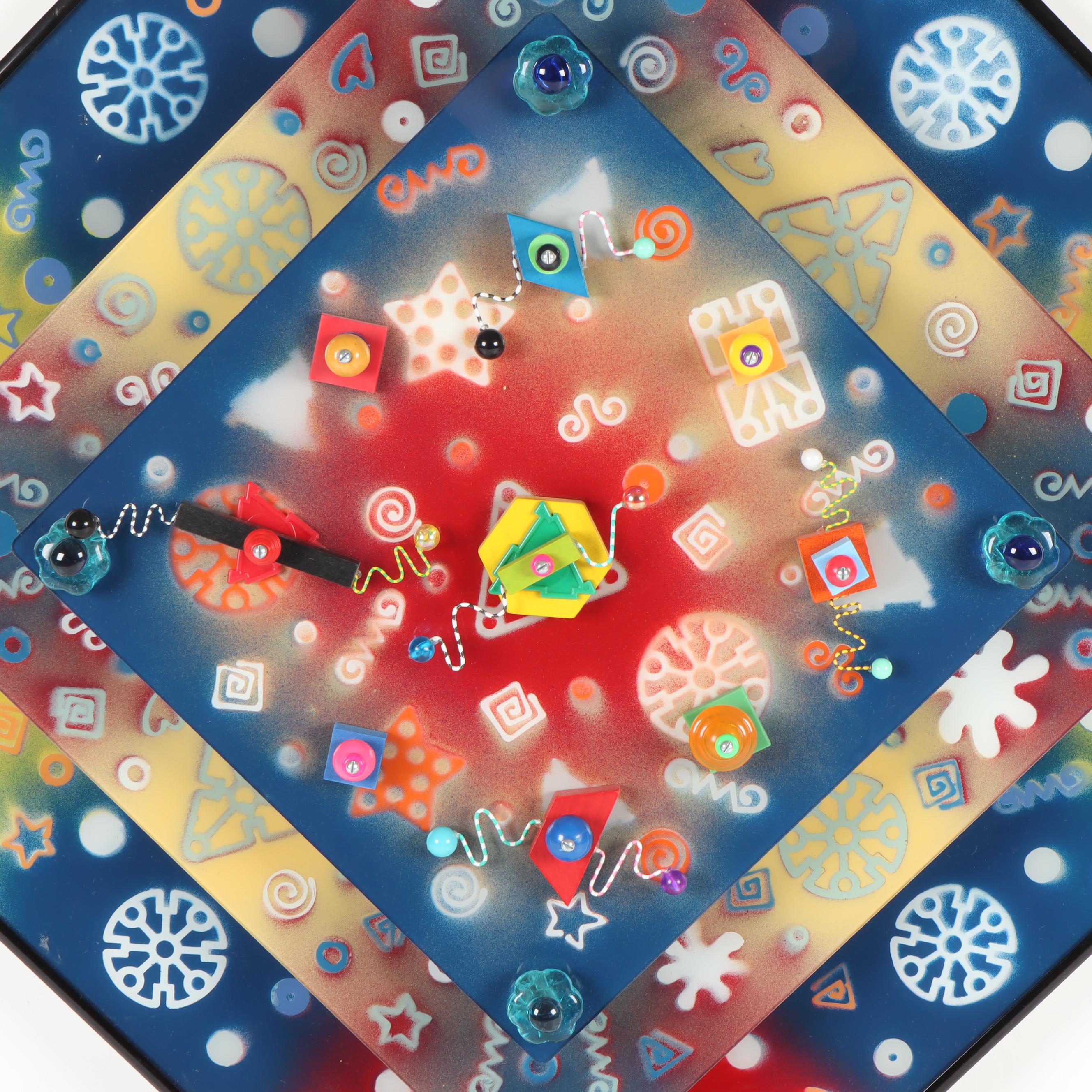 James J. Connolly Glass Relief Sculpture