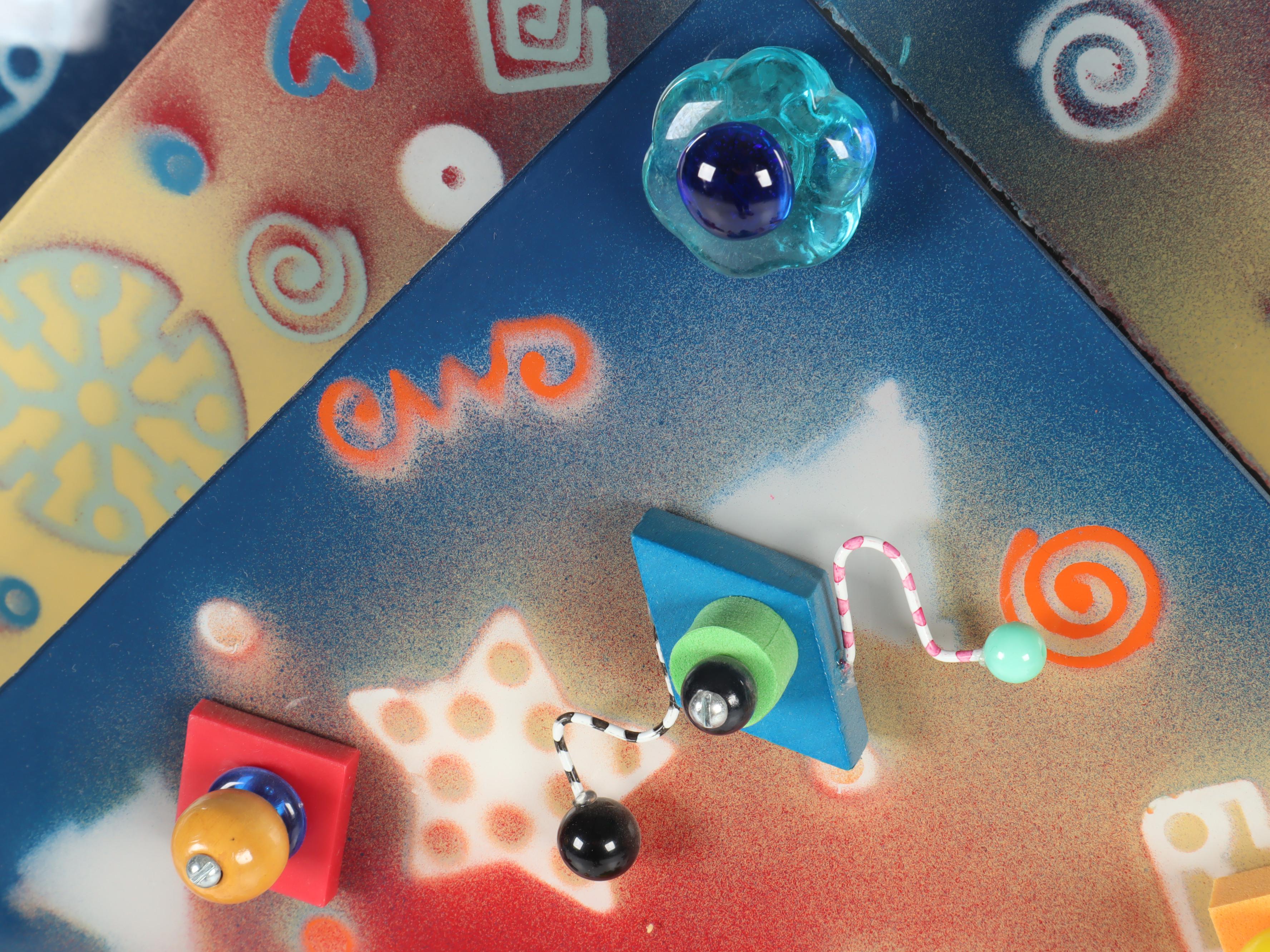 James J. Connolly Glass Relief Sculpture