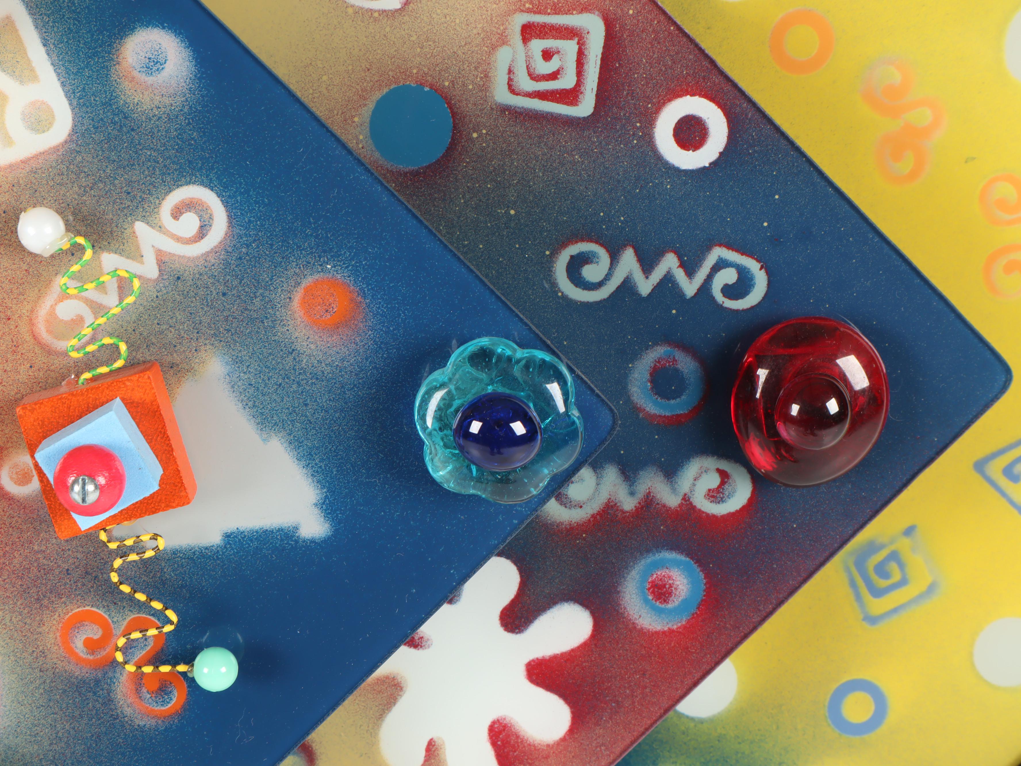 James J. Connolly Glass Relief Sculpture