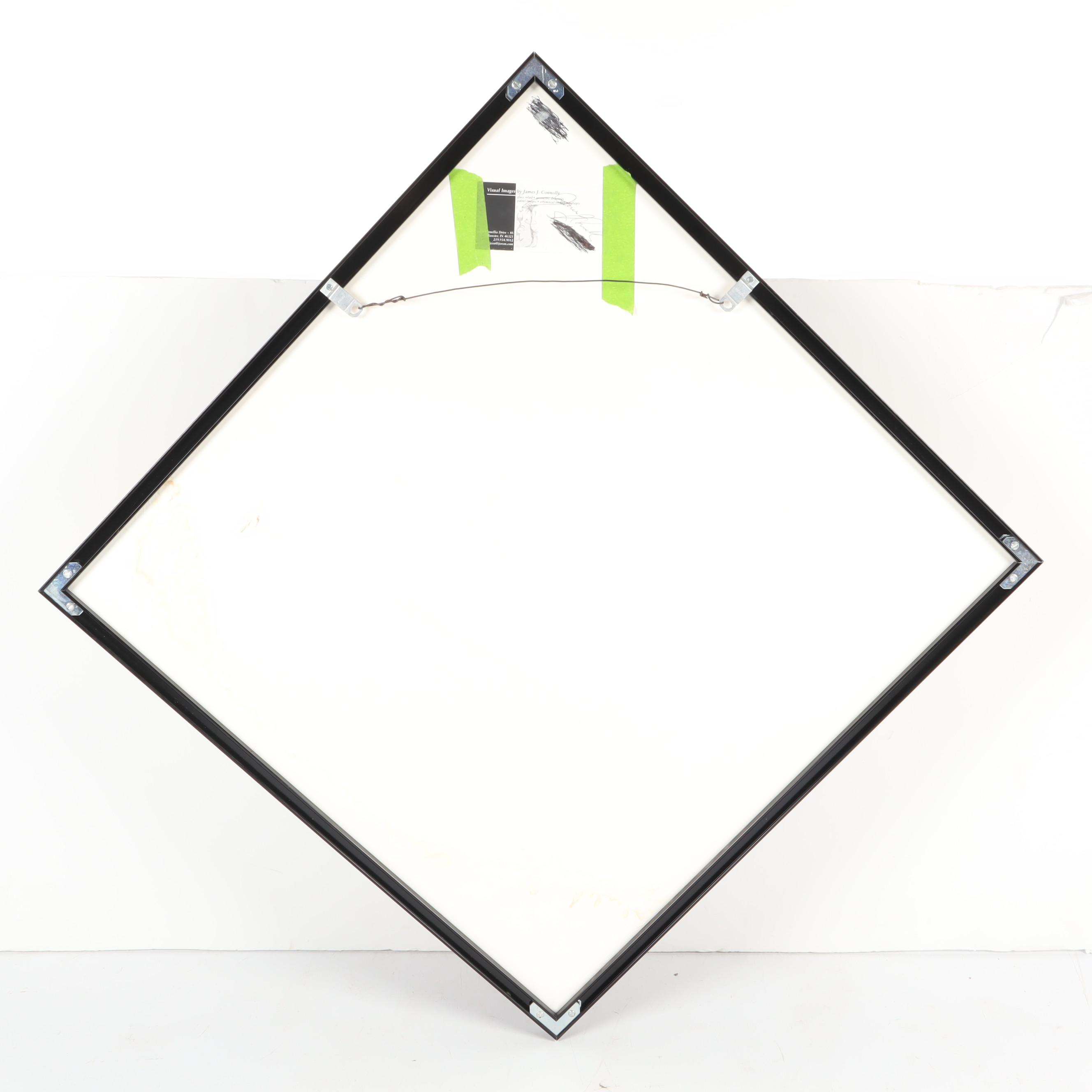 James J. Connolly Glass Relief Sculpture