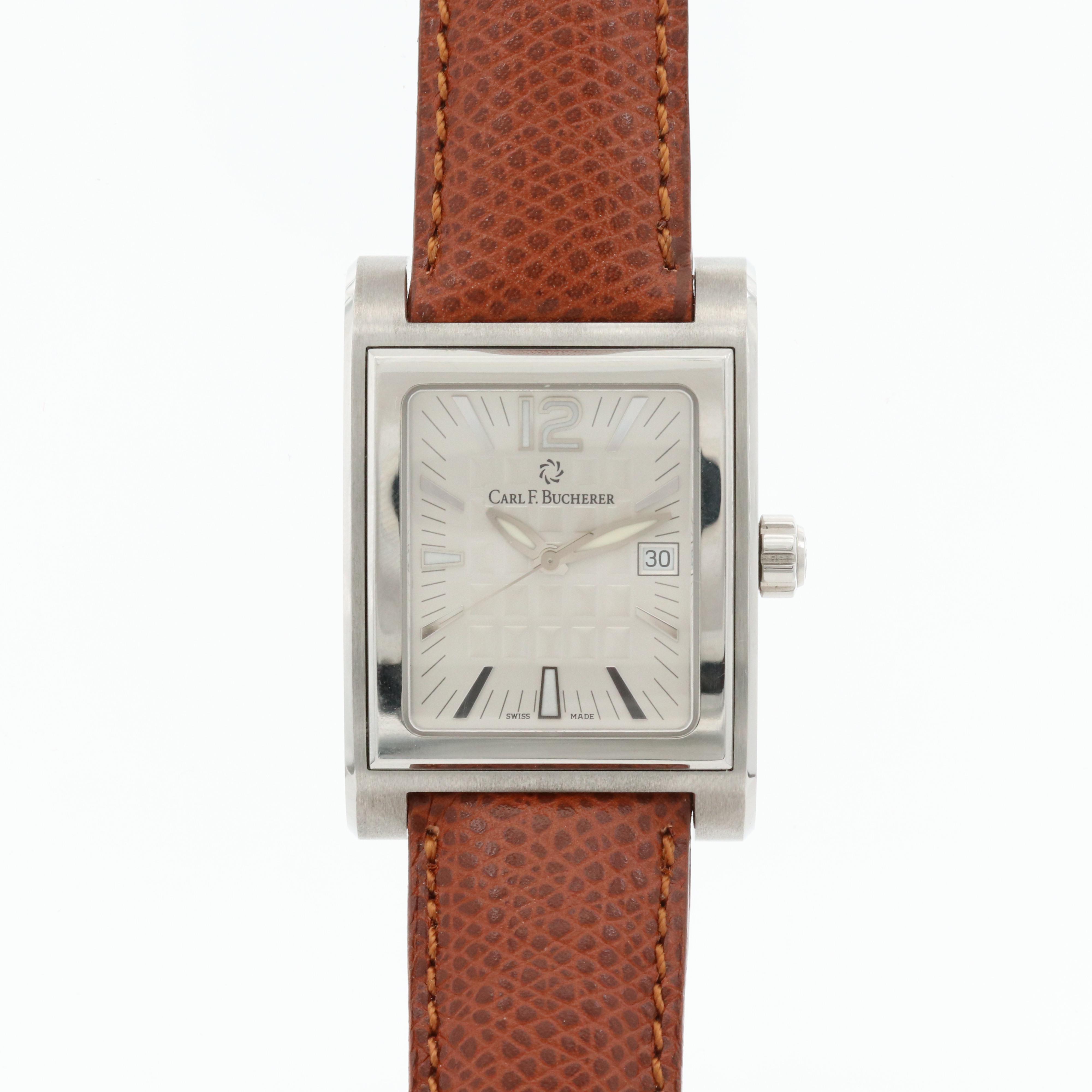 Carl F. Bucherer Antecedo Stainless Steel Quartz Watch