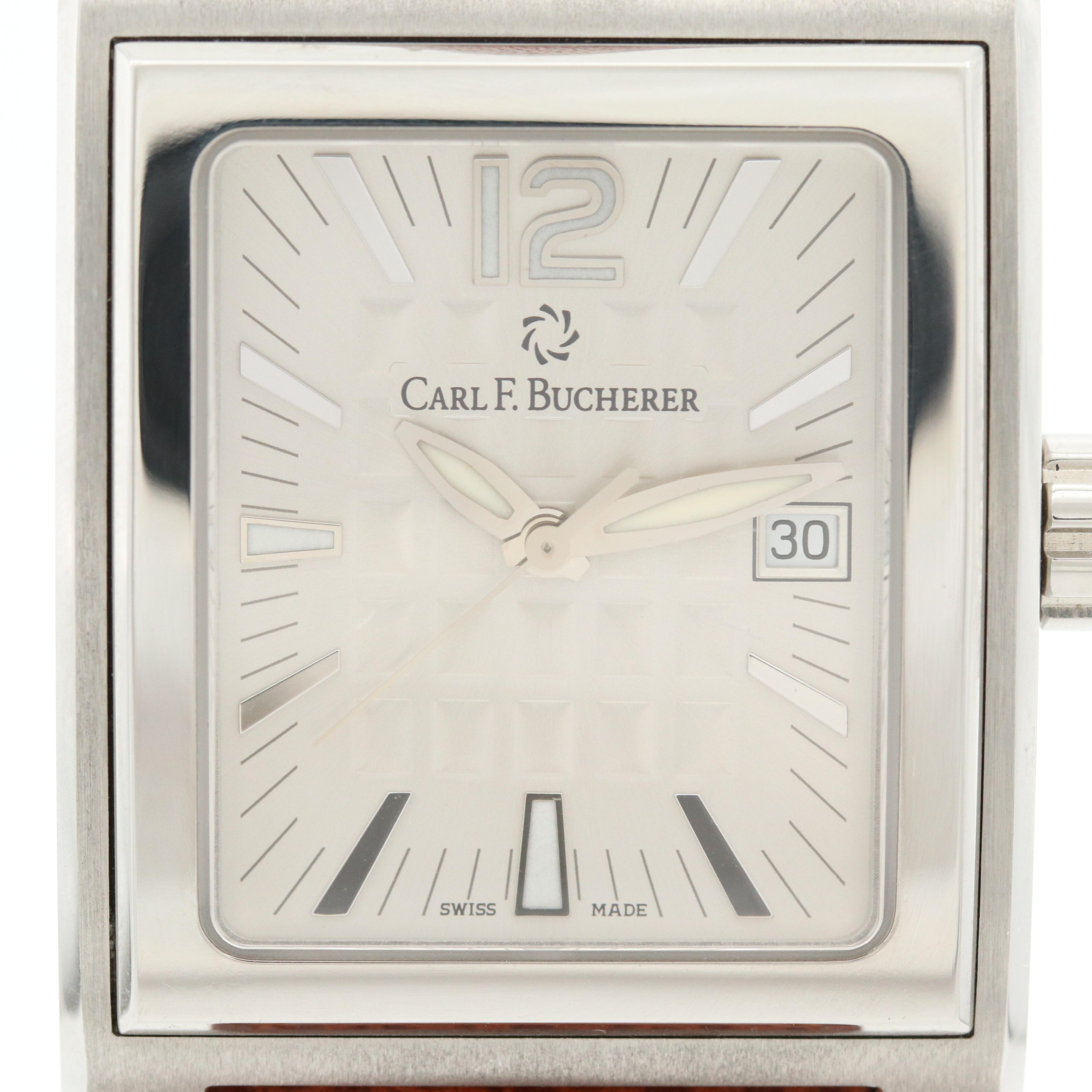 Carl F. Bucherer Antecedo Stainless Steel Quartz Watch