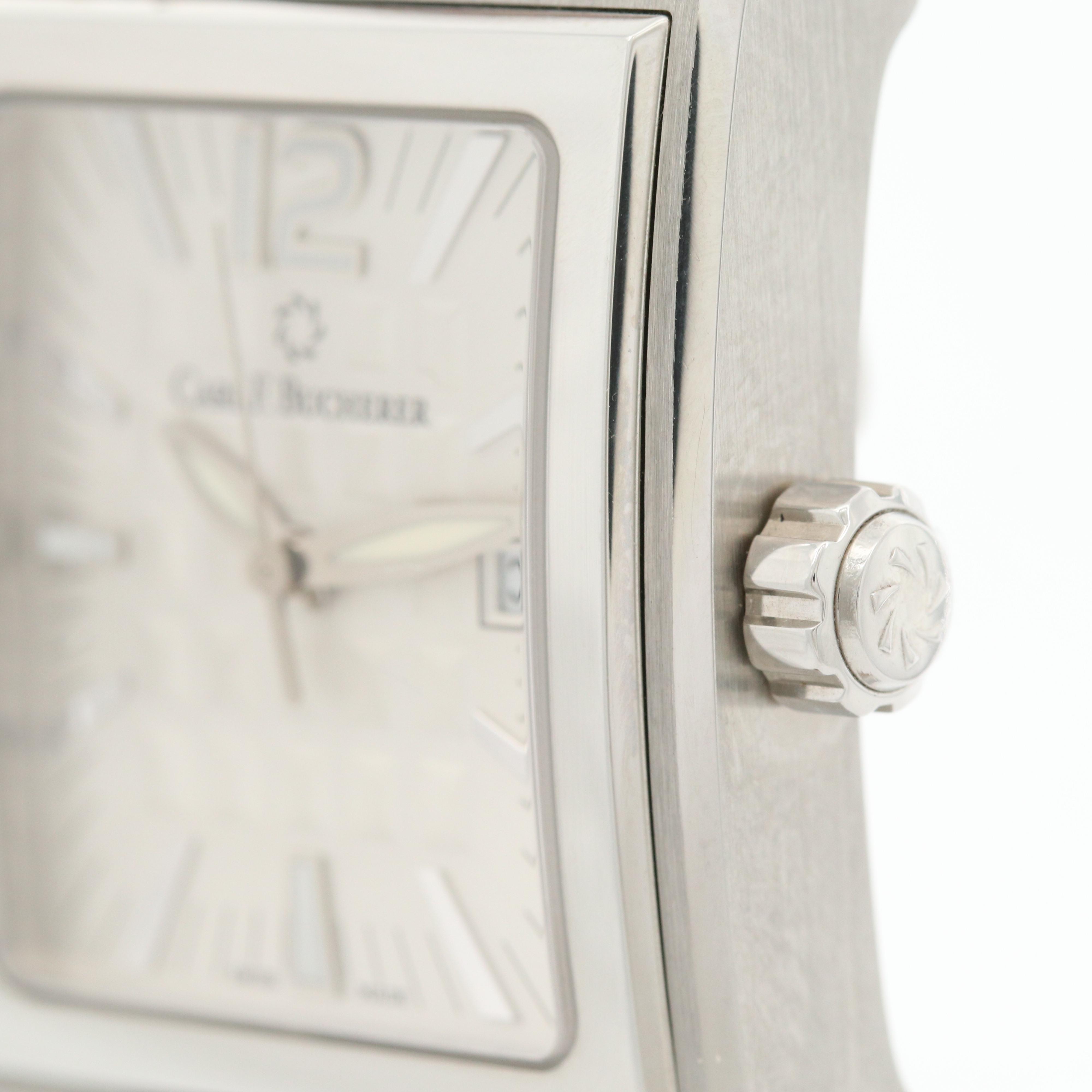 Carl F. Bucherer Antecedo Stainless Steel Quartz Watch