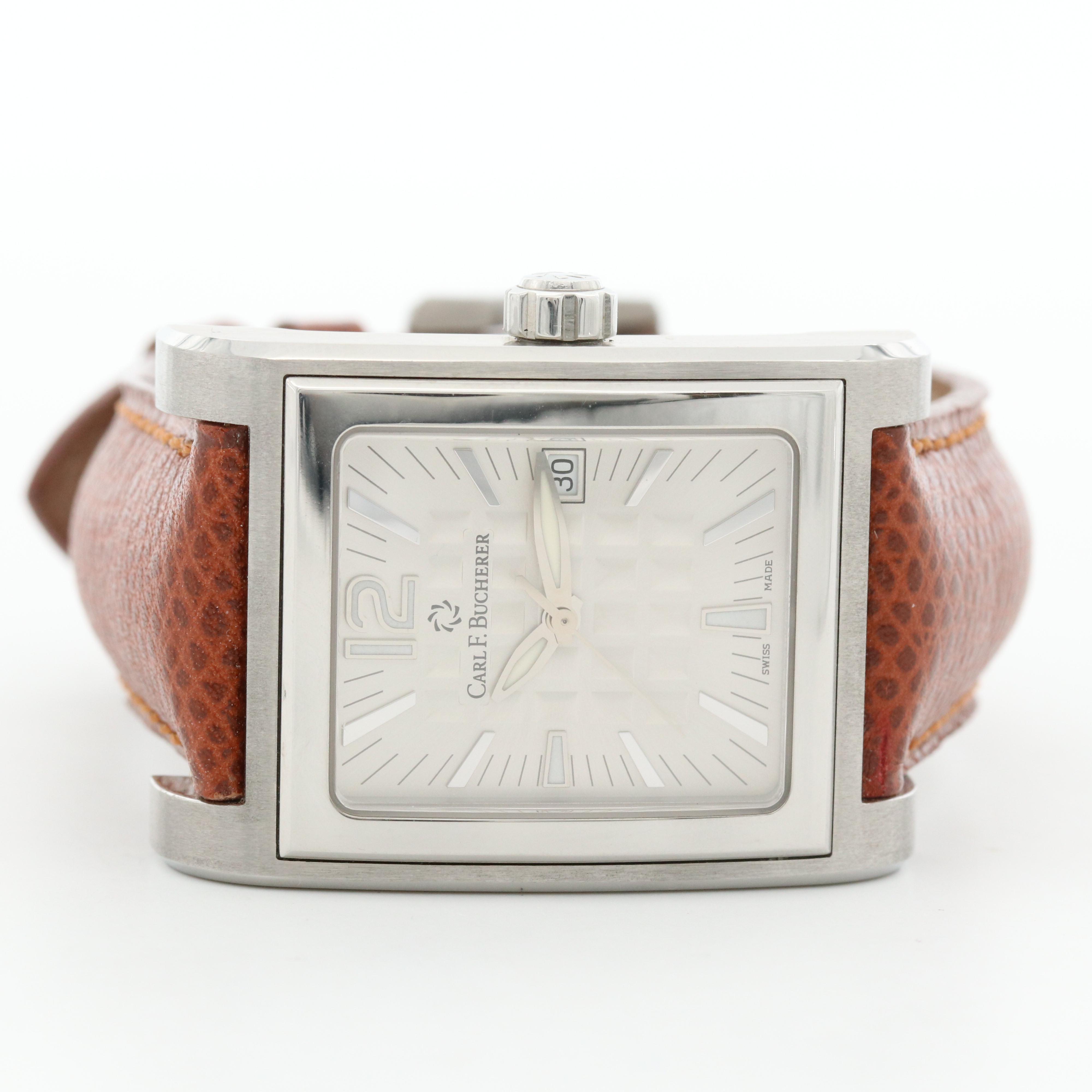 Carl F. Bucherer Antecedo Stainless Steel Quartz Watch