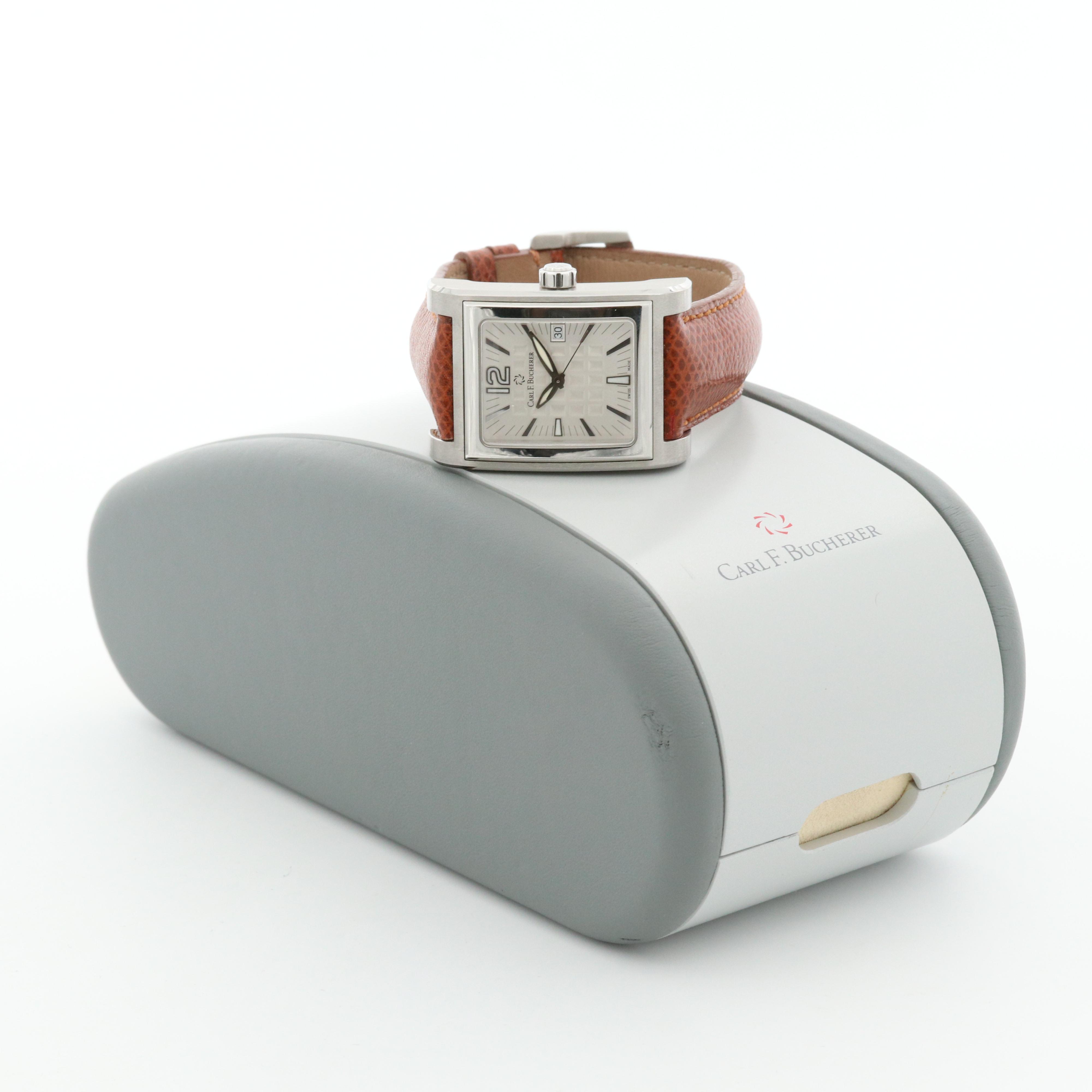 Carl F. Bucherer Antecedo Stainless Steel Quartz Watch