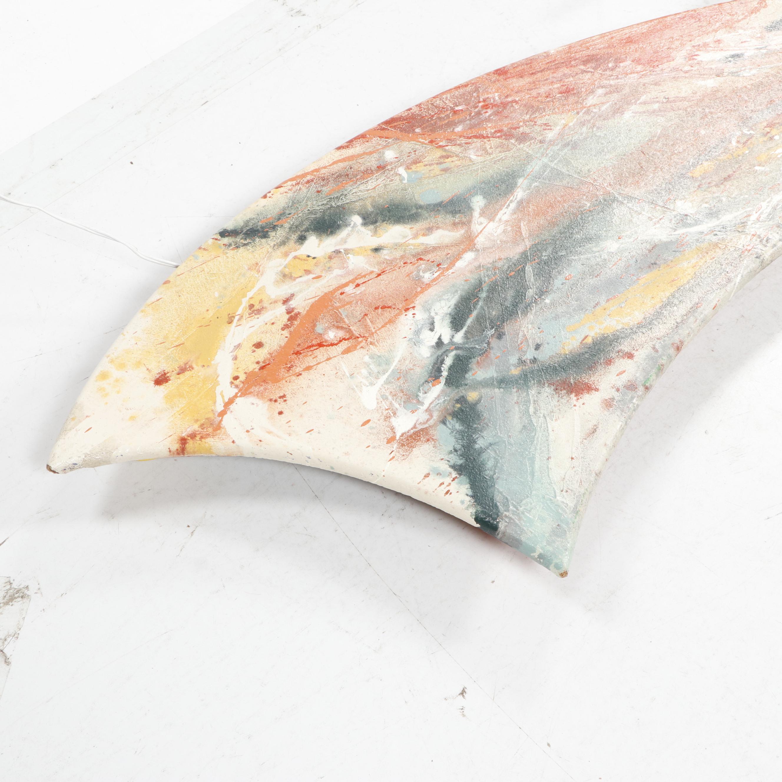 Tom Belloni Abstract Wall Sculpture with Neon