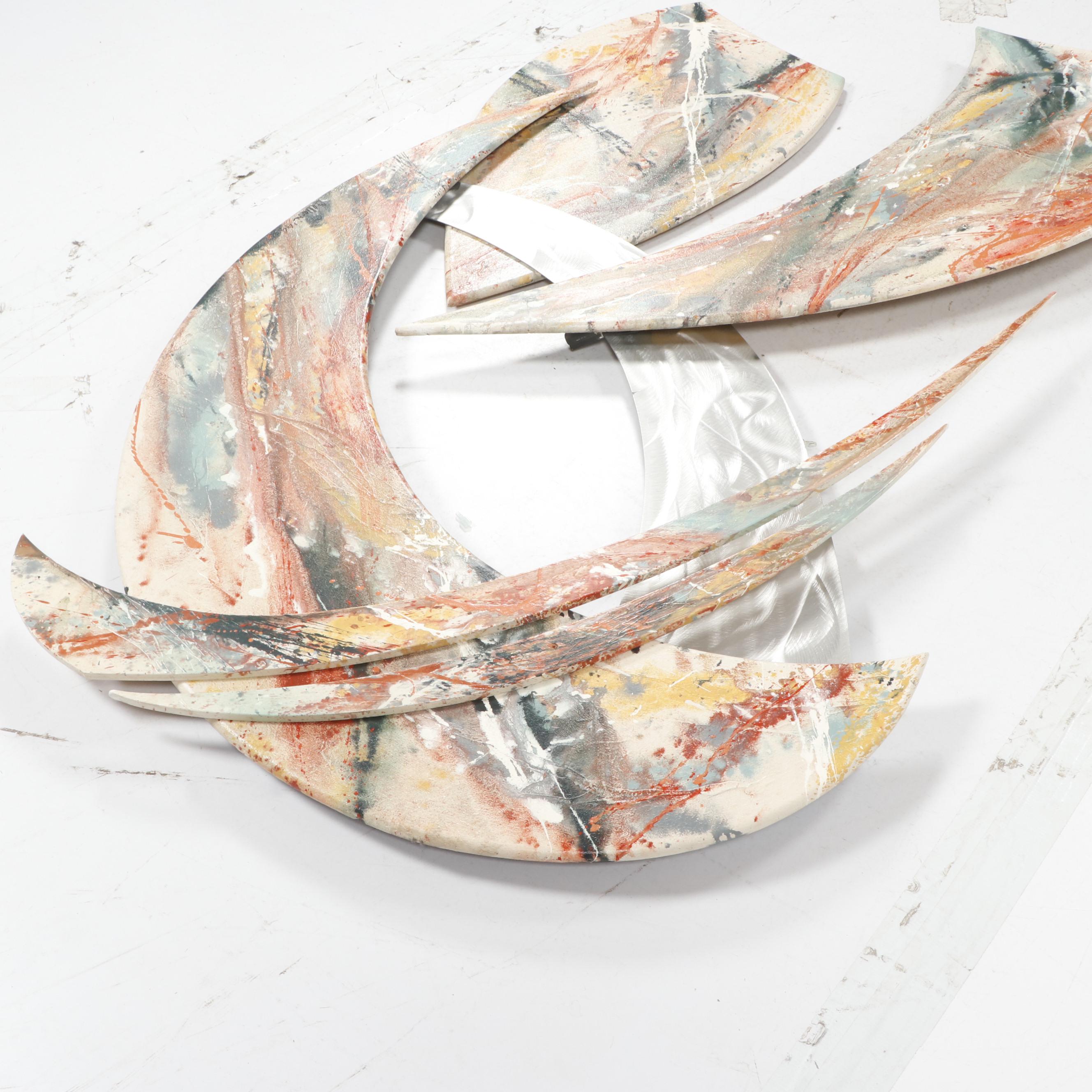 Tom Belloni Abstract Wall Sculpture with Neon