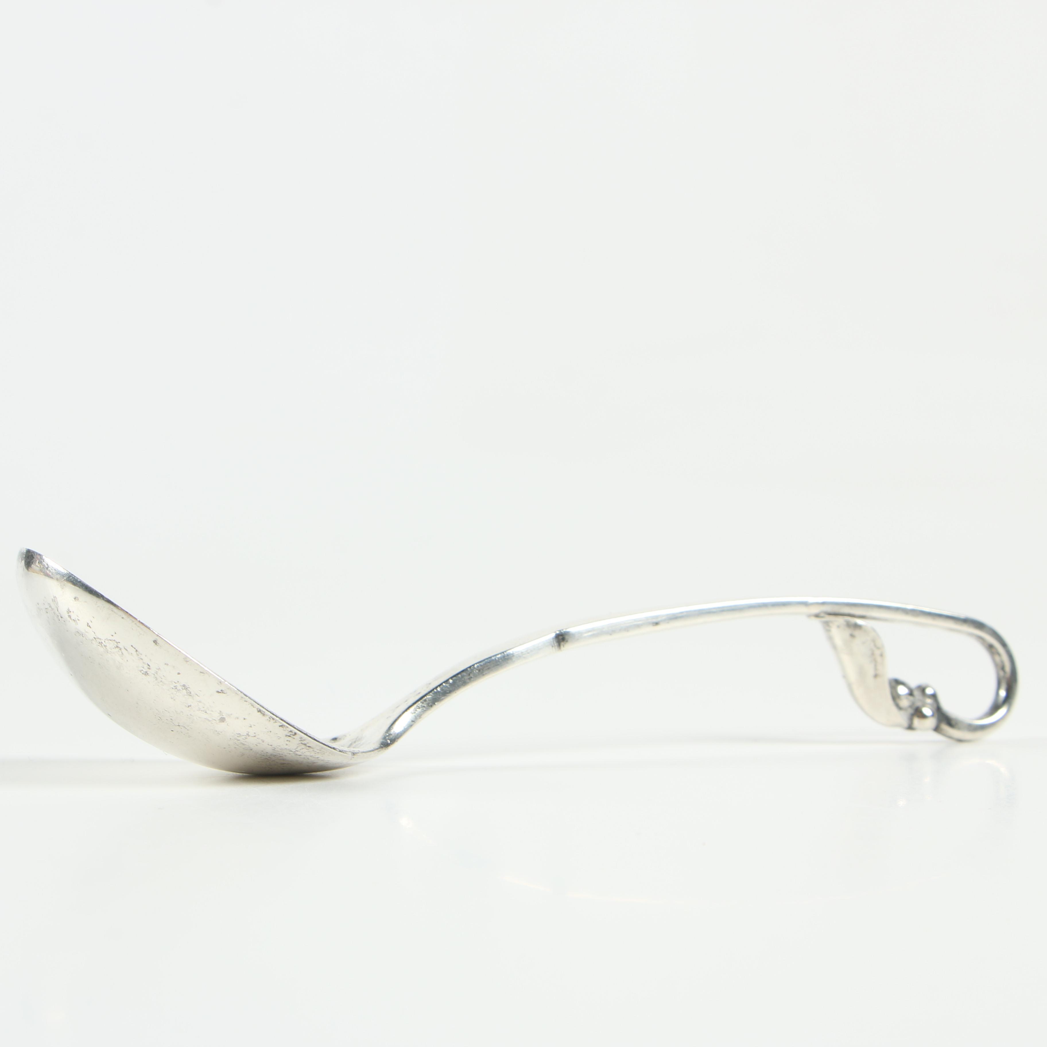 Danish Modern Sterling Silver Sugar Spoon