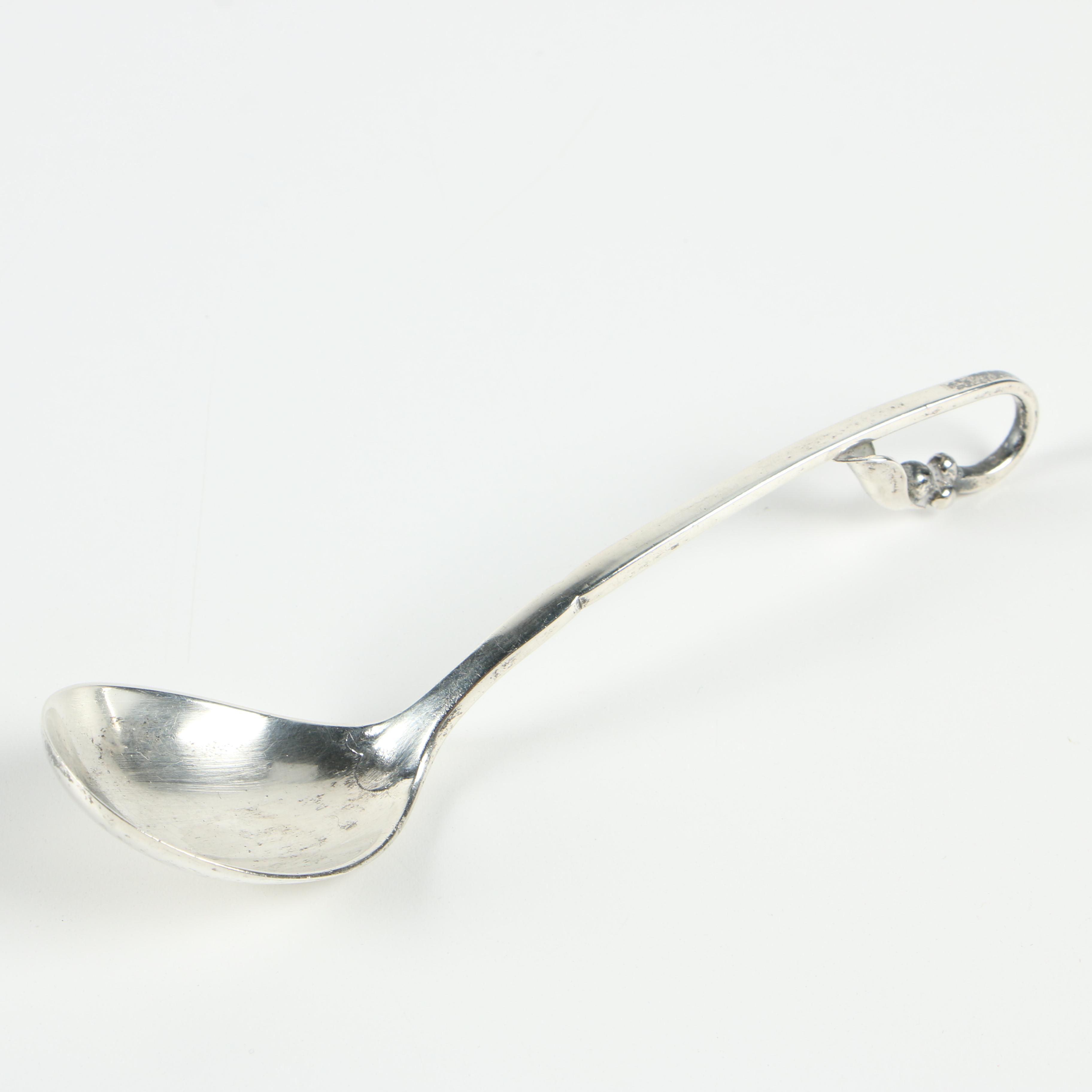 Danish Modern Sterling Silver Sugar Spoon