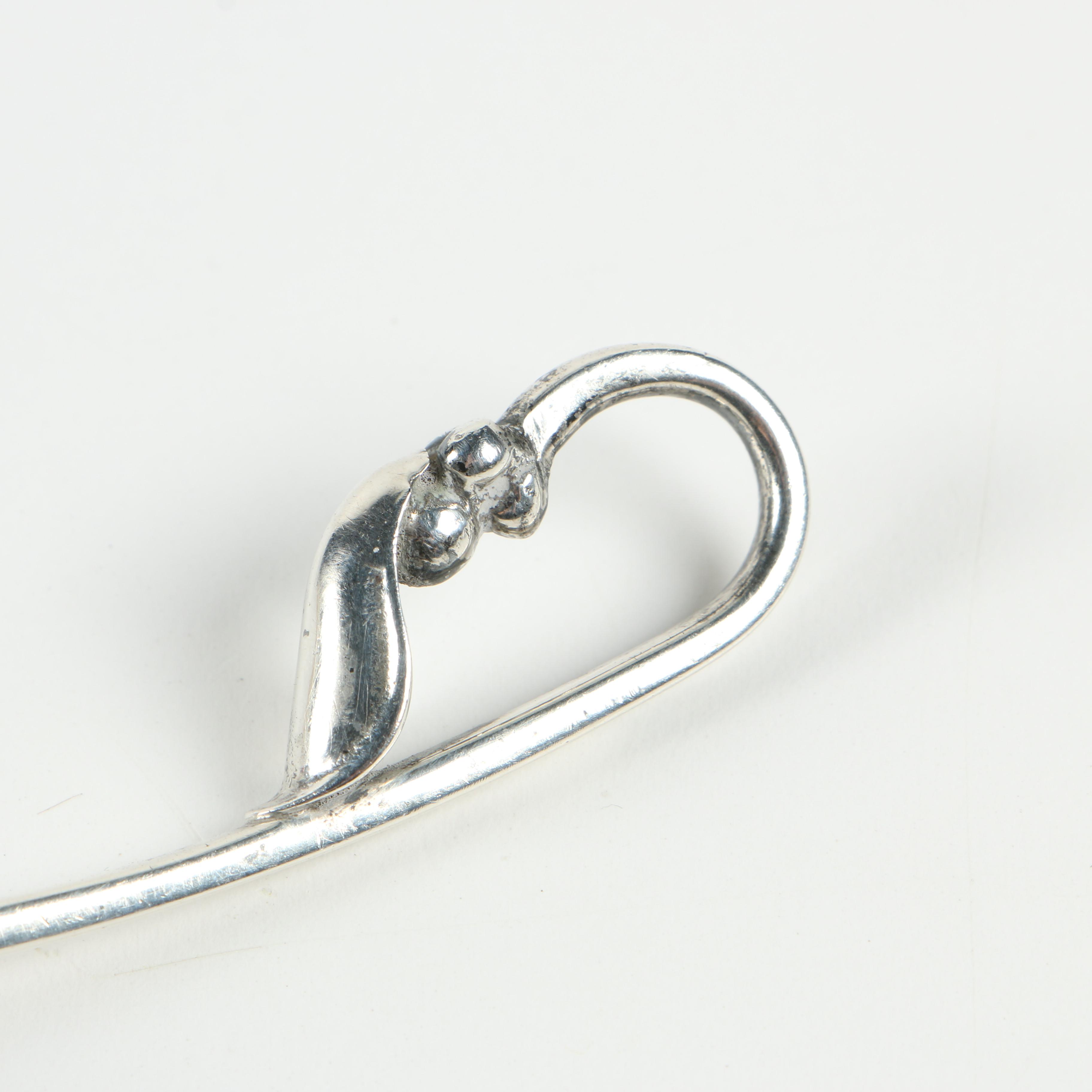 Danish Modern Sterling Silver Sugar Spoon