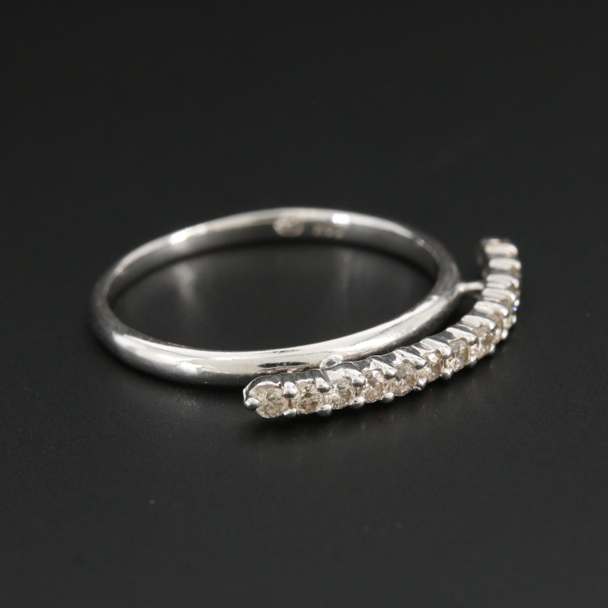 14K White Gold Diamond Ring