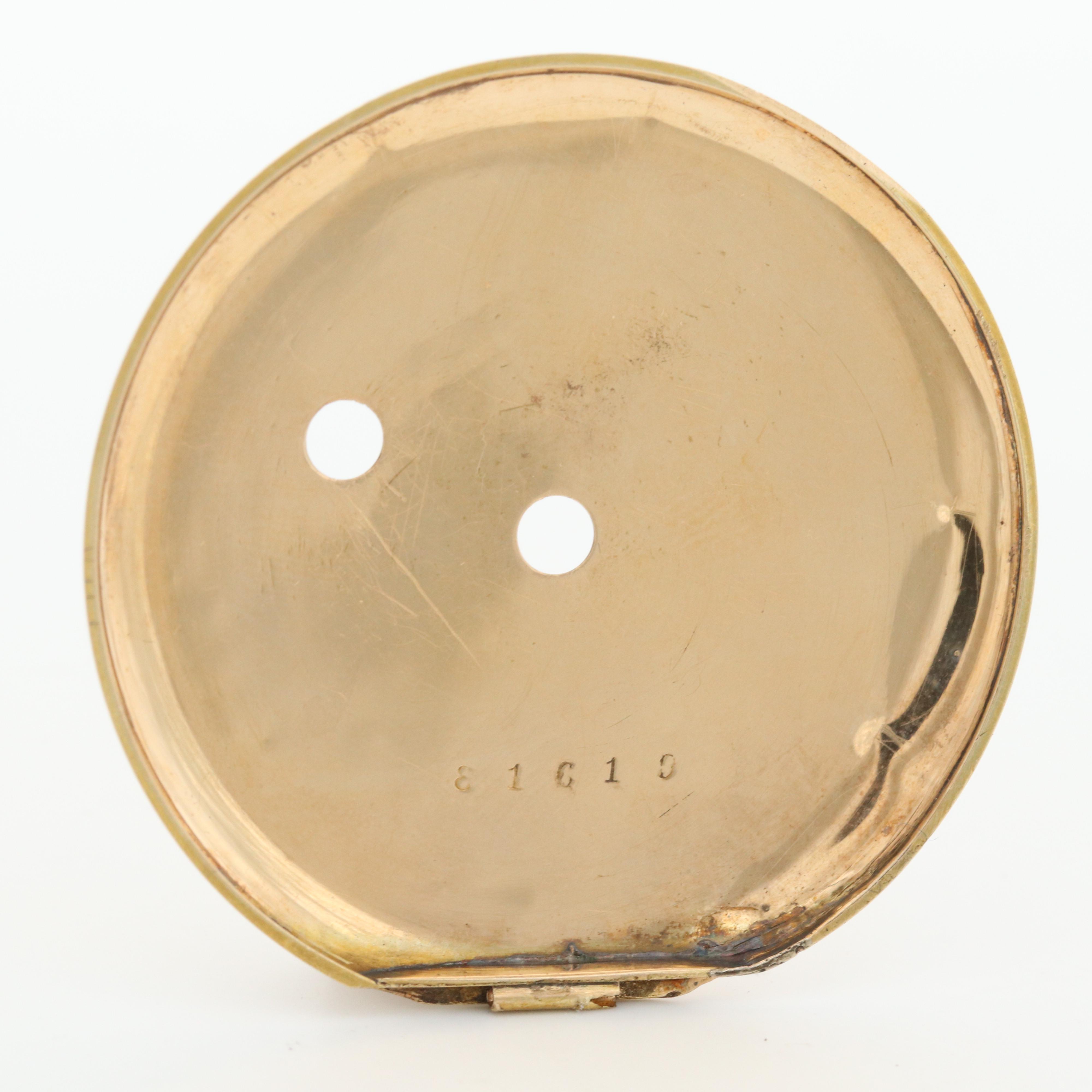 Antique H. Montandon 14K Gold Swiss Hunter Case Pocket Watch