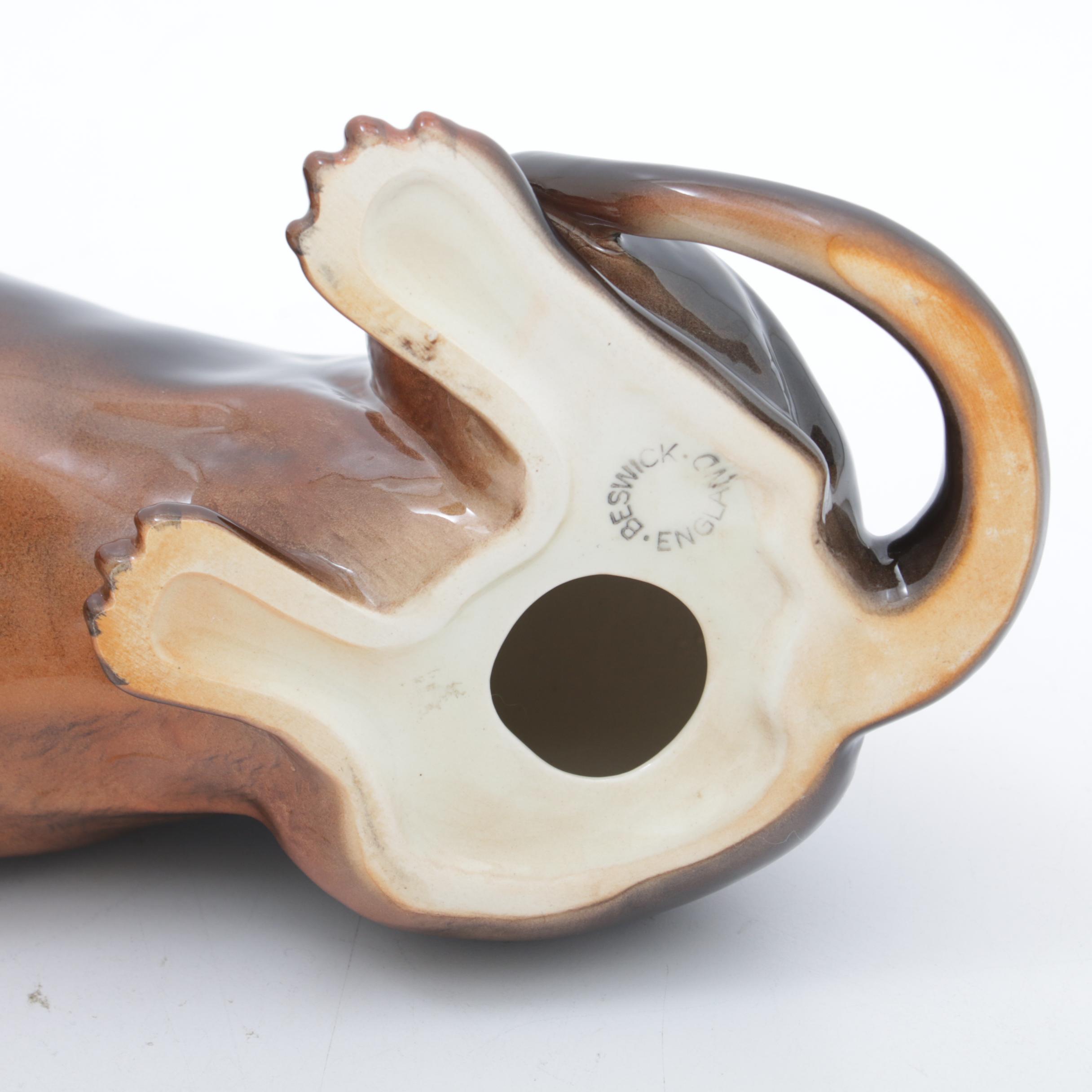 Beswick Dachshund Dog Porcelain Figurine