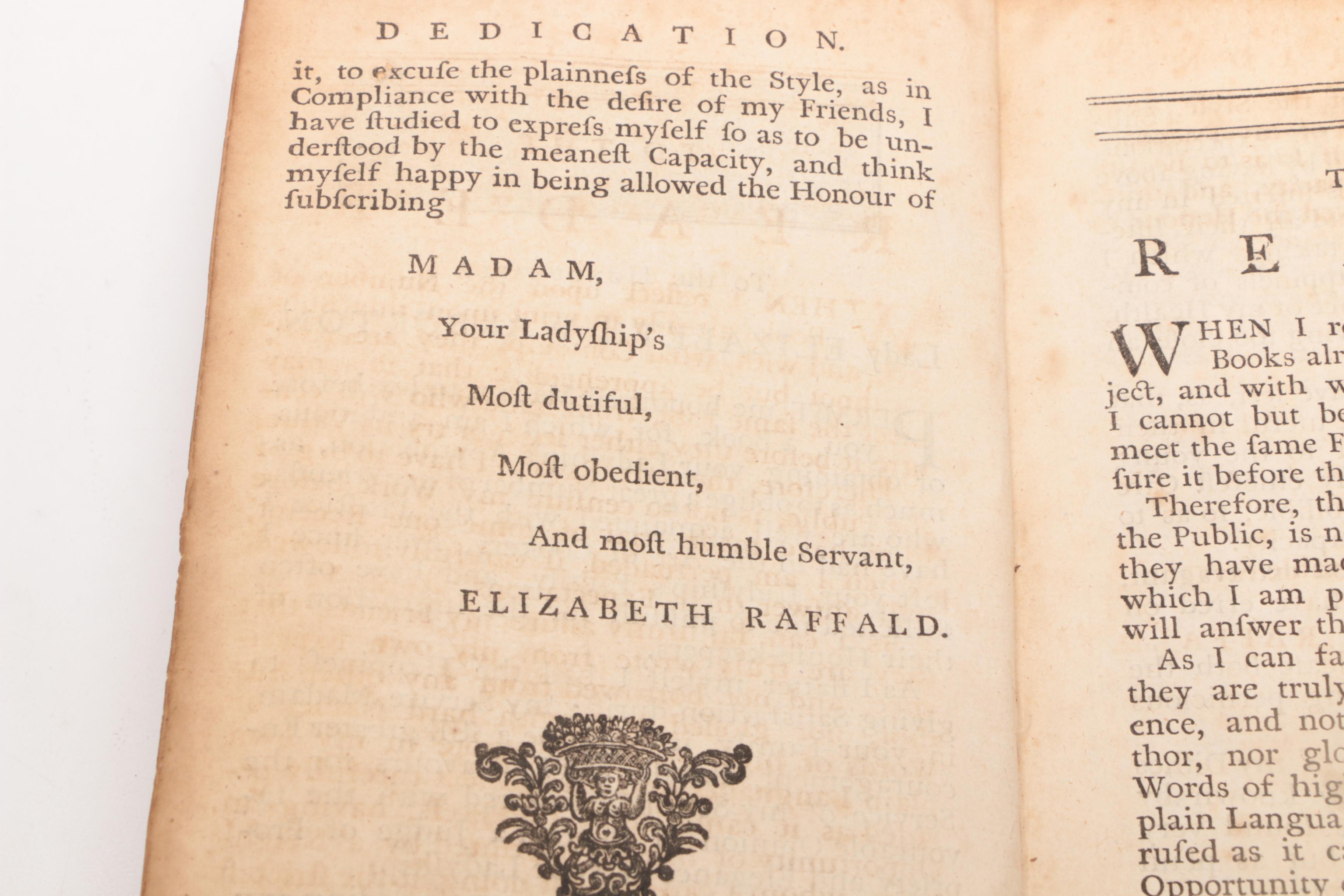 1769 Signed First Ed. "The Experienced English House-Keeper" Elizabeth Raffald