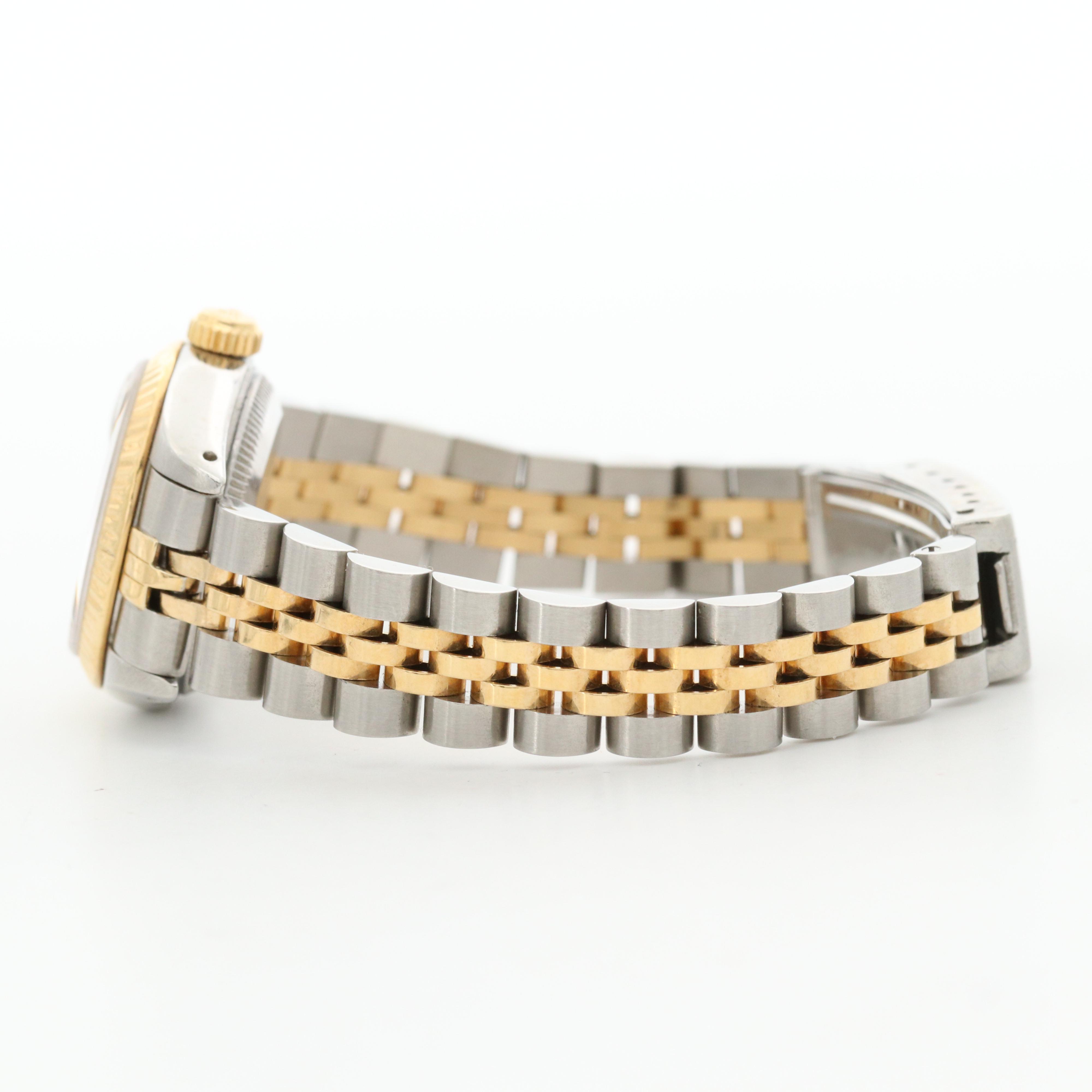 Rolex Oyster Perpetual Date 18K Gold and Stainless Steel Automatic Watch, 1984