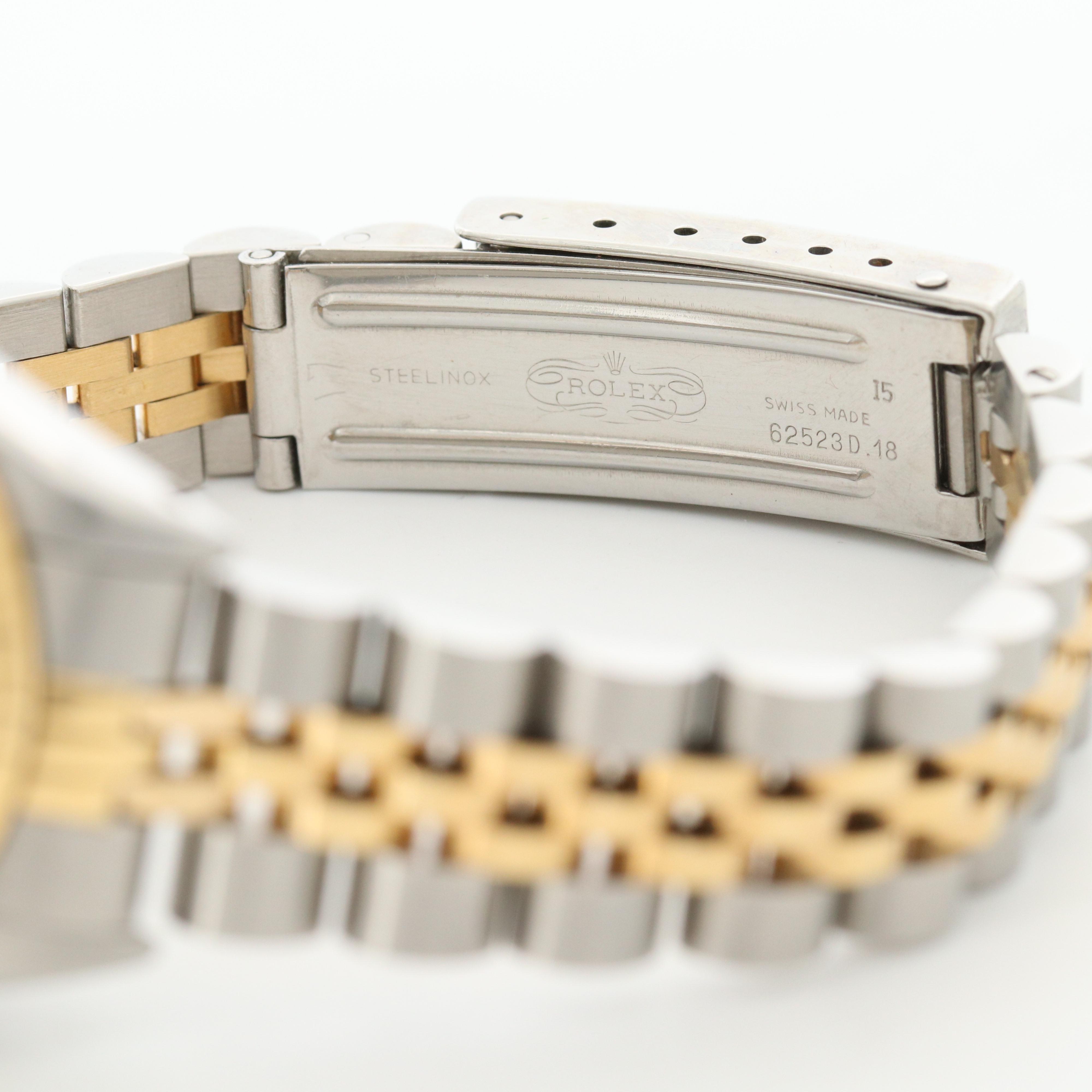 Rolex Oyster Perpetual Date 18K Gold and Stainless Steel Automatic Watch, 1984