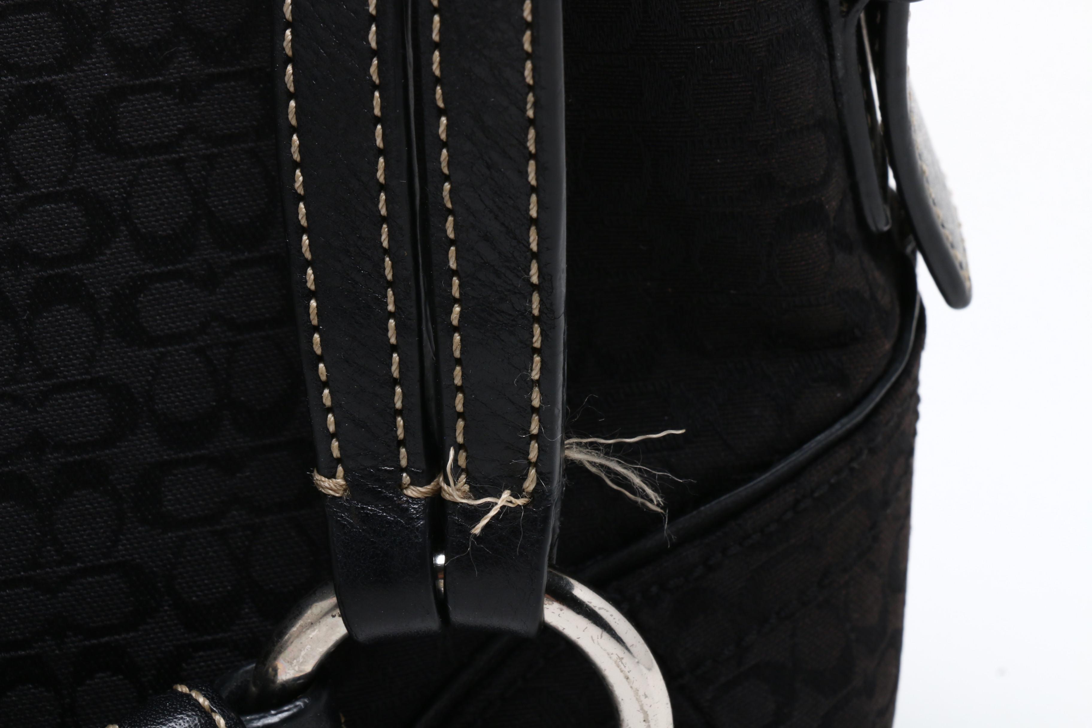 Tory Burch Black Leather Robinson Chain Wallet and Coach Handbags