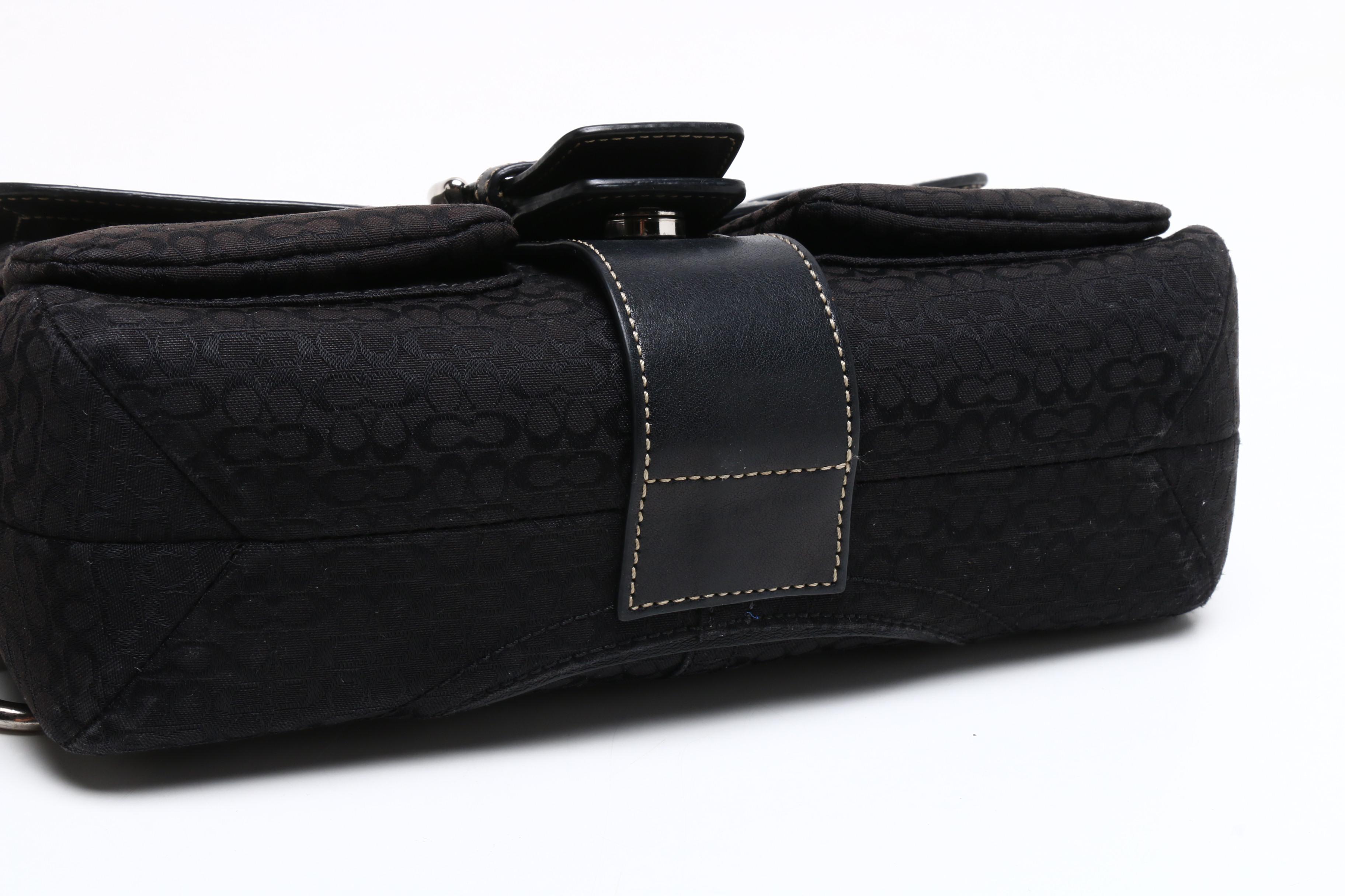 Tory Burch Black Leather Robinson Chain Wallet and Coach Handbags