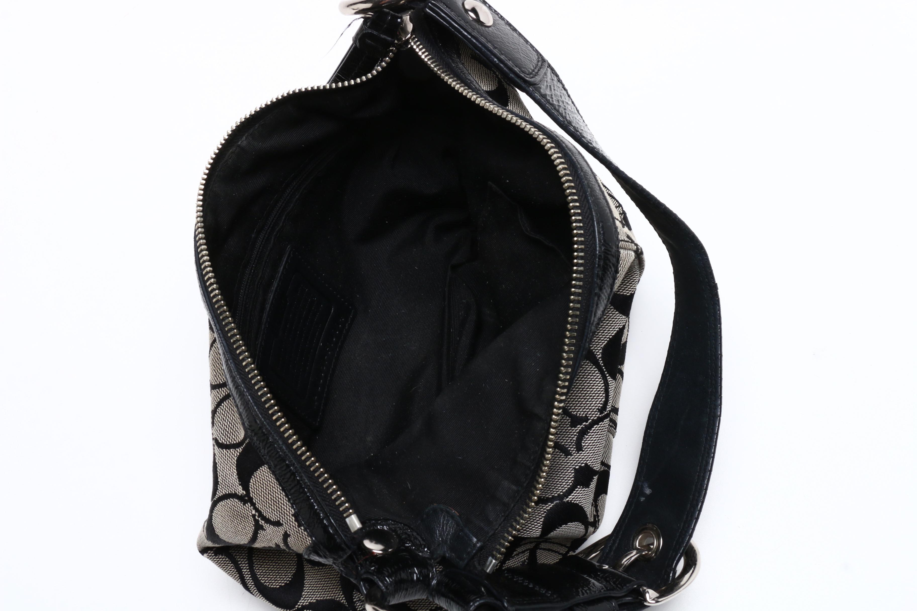 Tory Burch Black Leather Robinson Chain Wallet and Coach Handbags