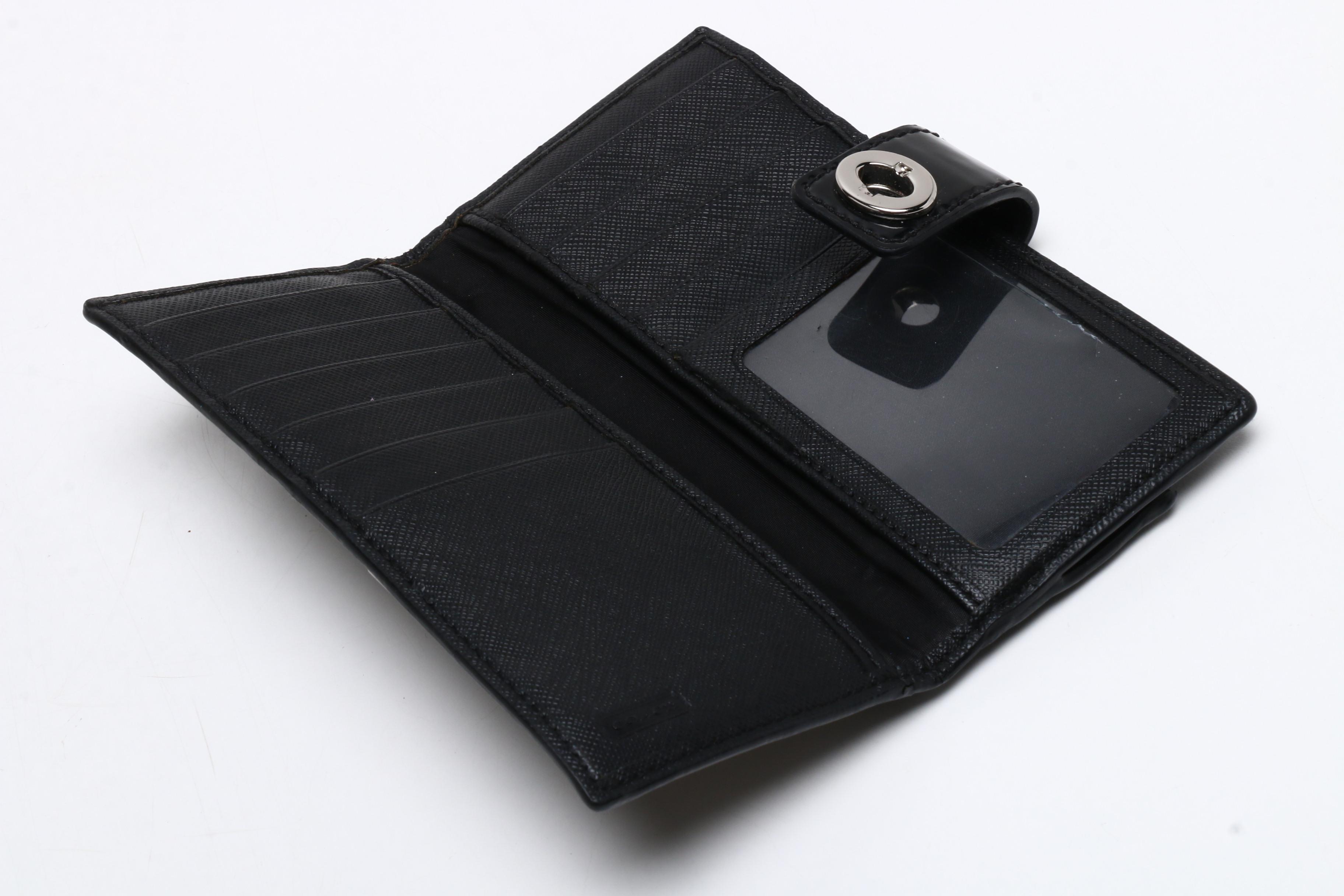 Tory Burch Black Leather Robinson Chain Wallet and Coach Handbags