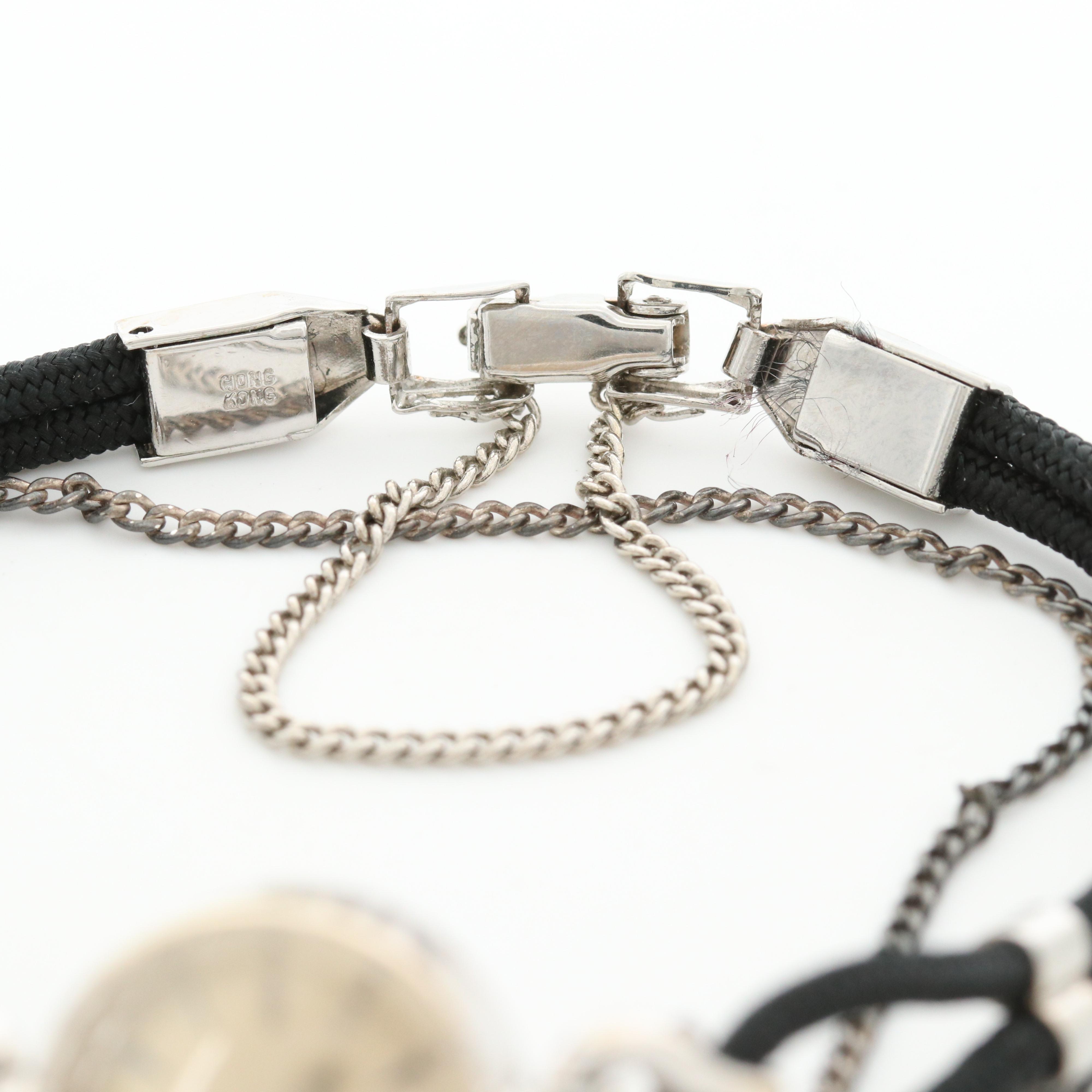 Omega 14K White Gold and Diamond Stem Wind Watch