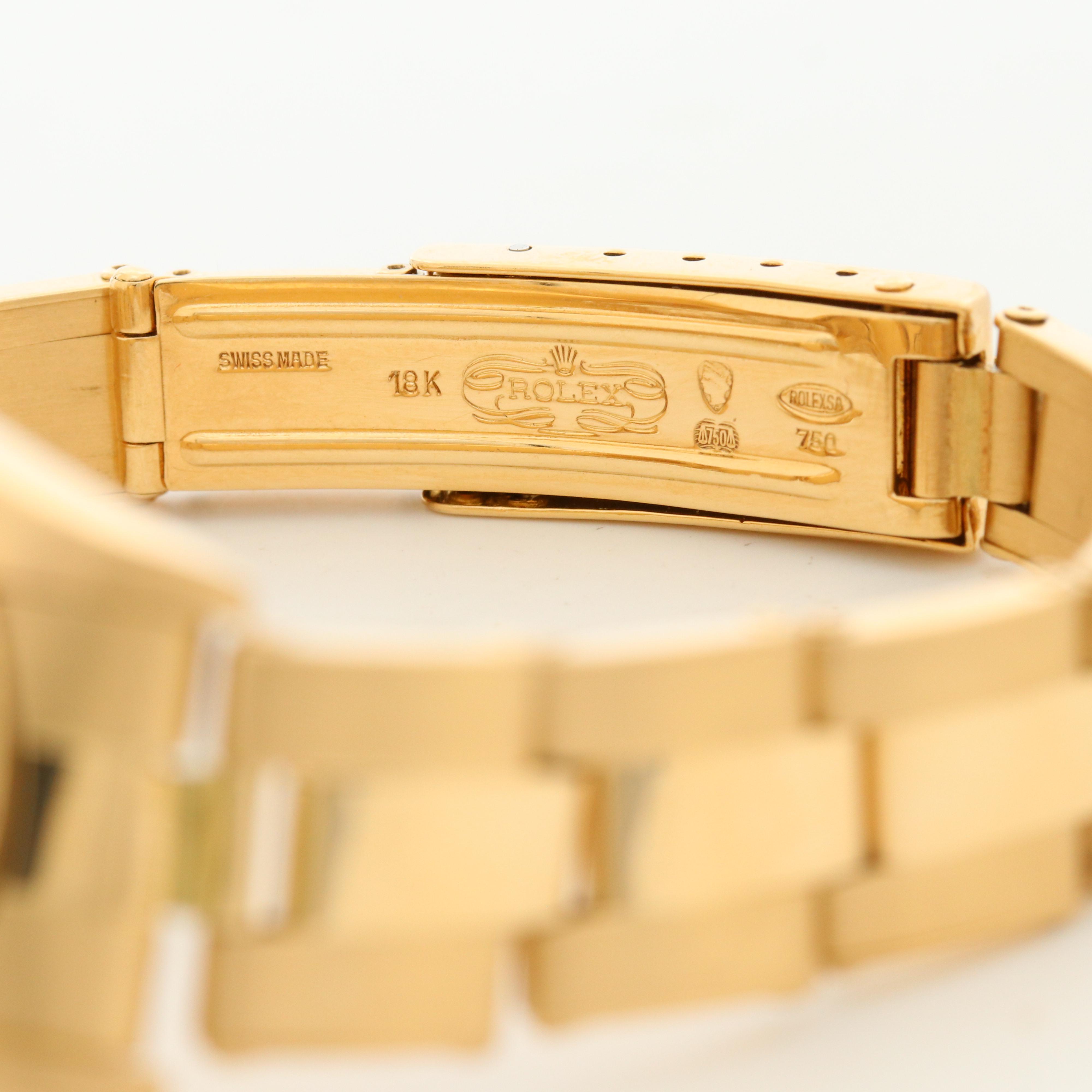 Rolex Datejust 18K Yellow Gold Automatic Watch