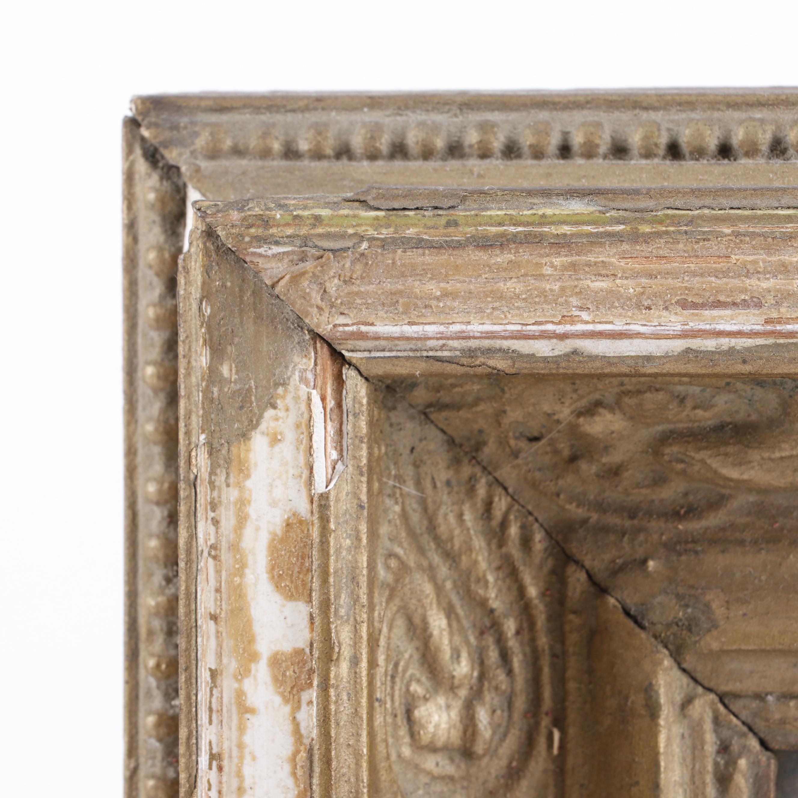 Early 20th Century Beach Scene Oil Painting