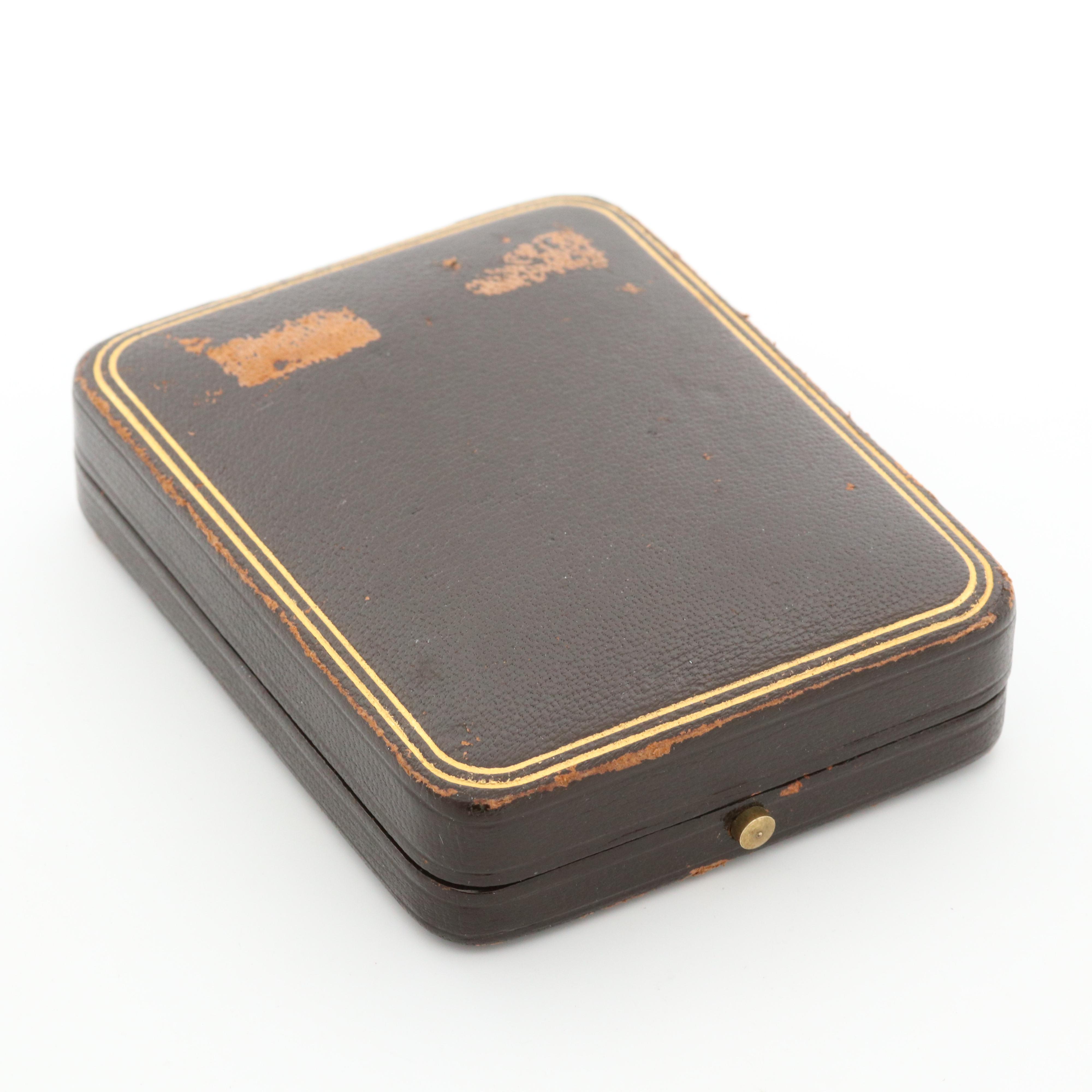 Vintage Hamilton For Tiffany & Co. 14K Gold Open Face  Pocket Watch, 1950