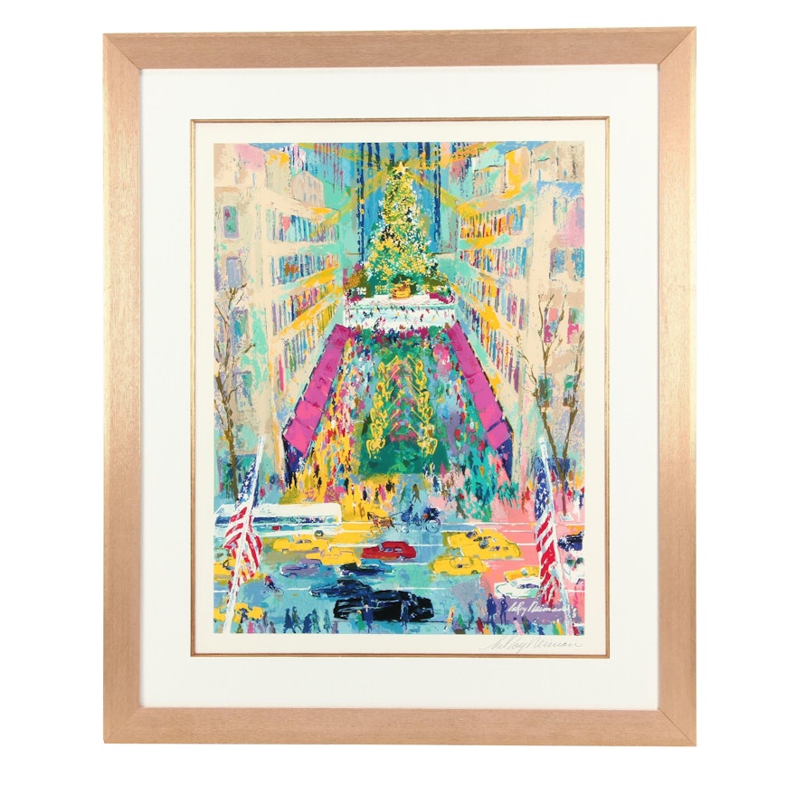 LeRoy Neiman Serigraph "View From Saks"