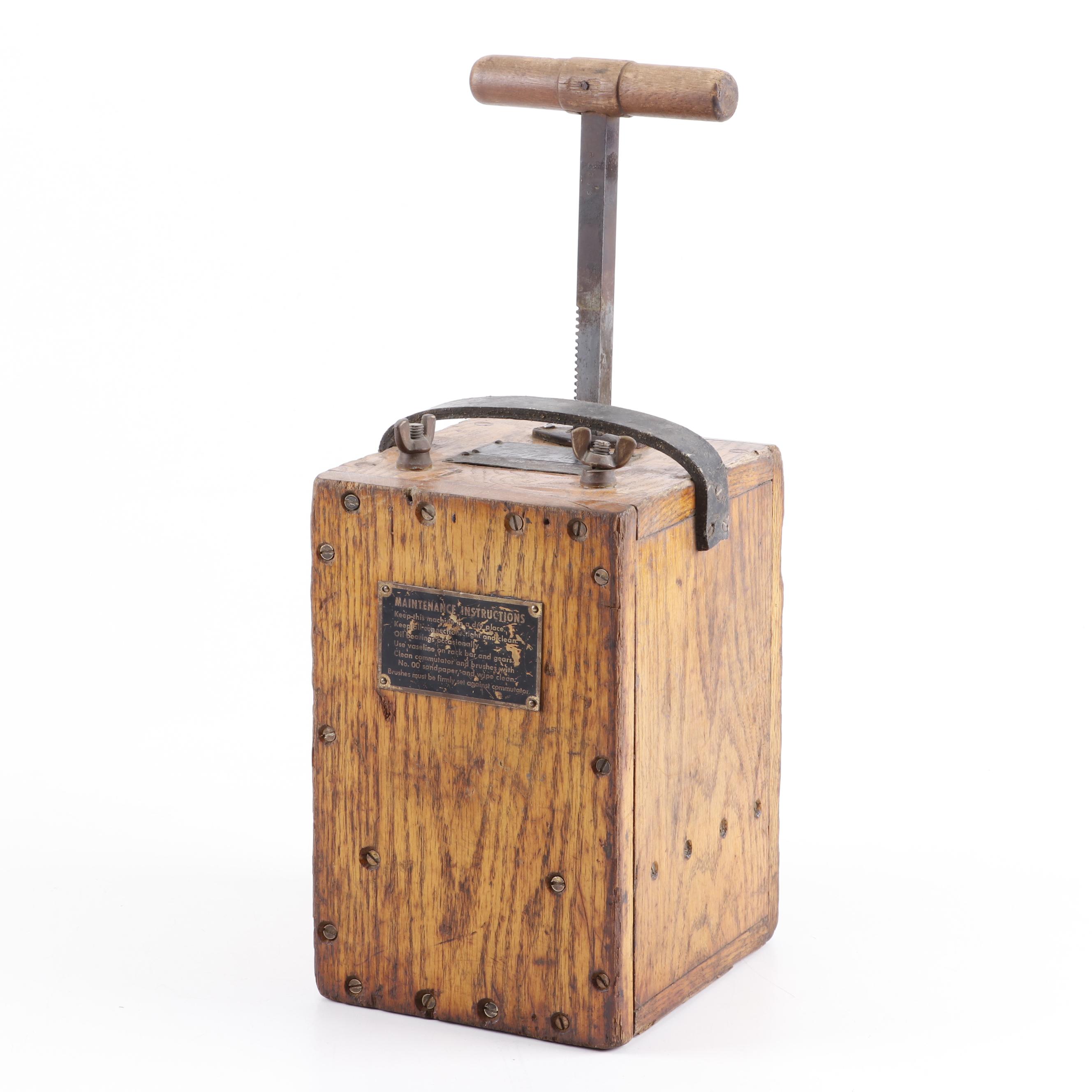 Antique Dupont No. 30 Dynamite Blasting Machine