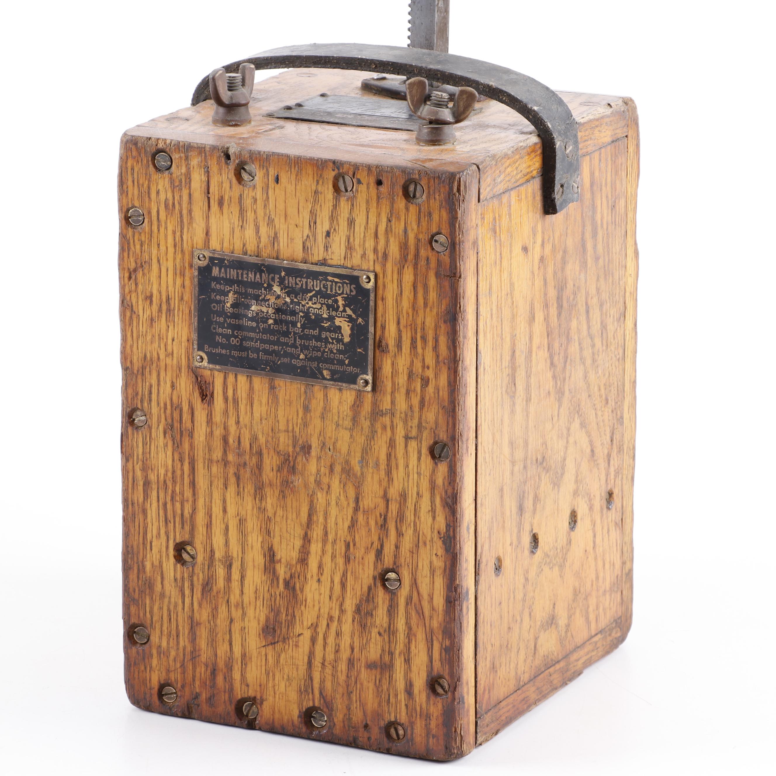 Antique Dupont No. 30 Dynamite Blasting Machine