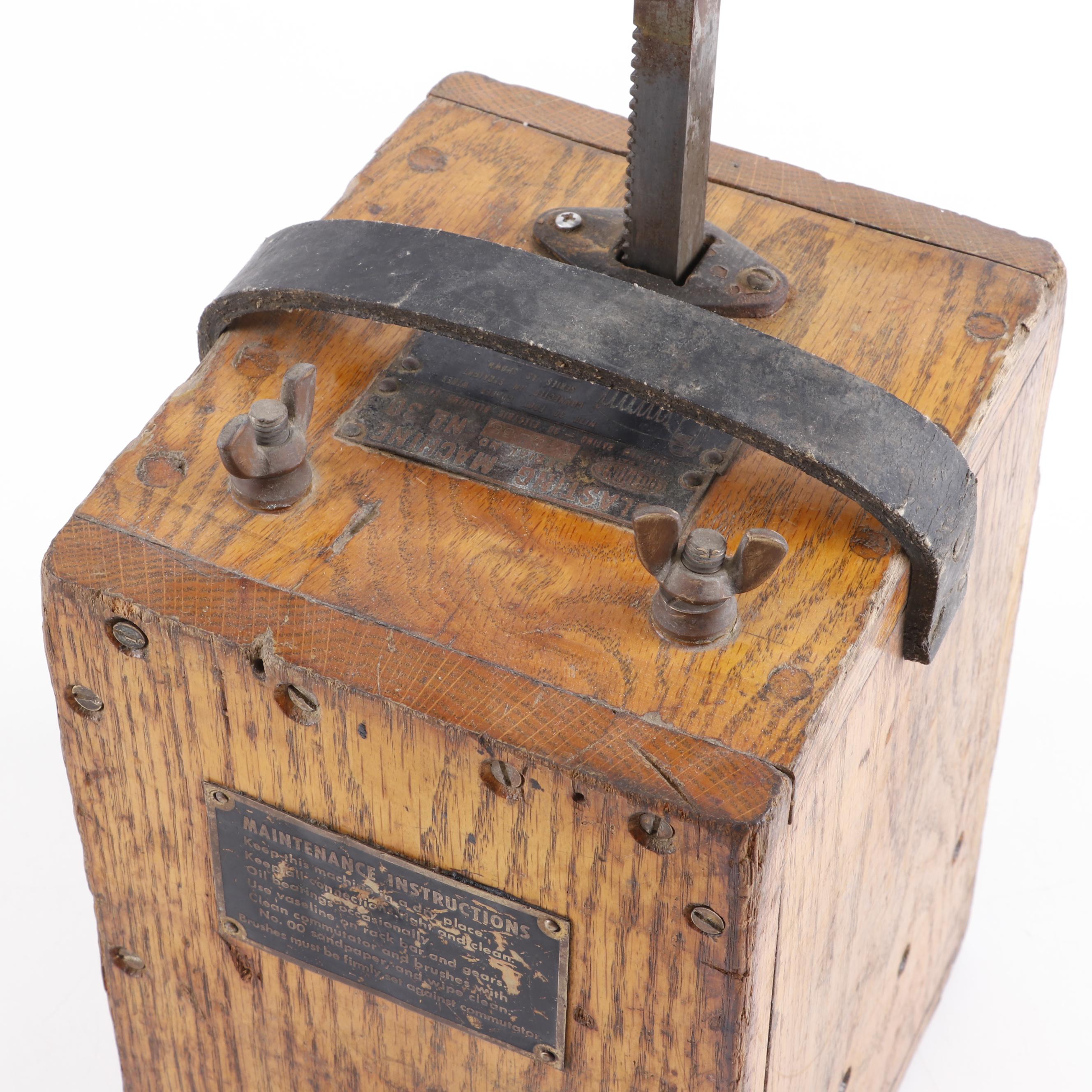 Antique Dupont No. 30 Dynamite Blasting Machine