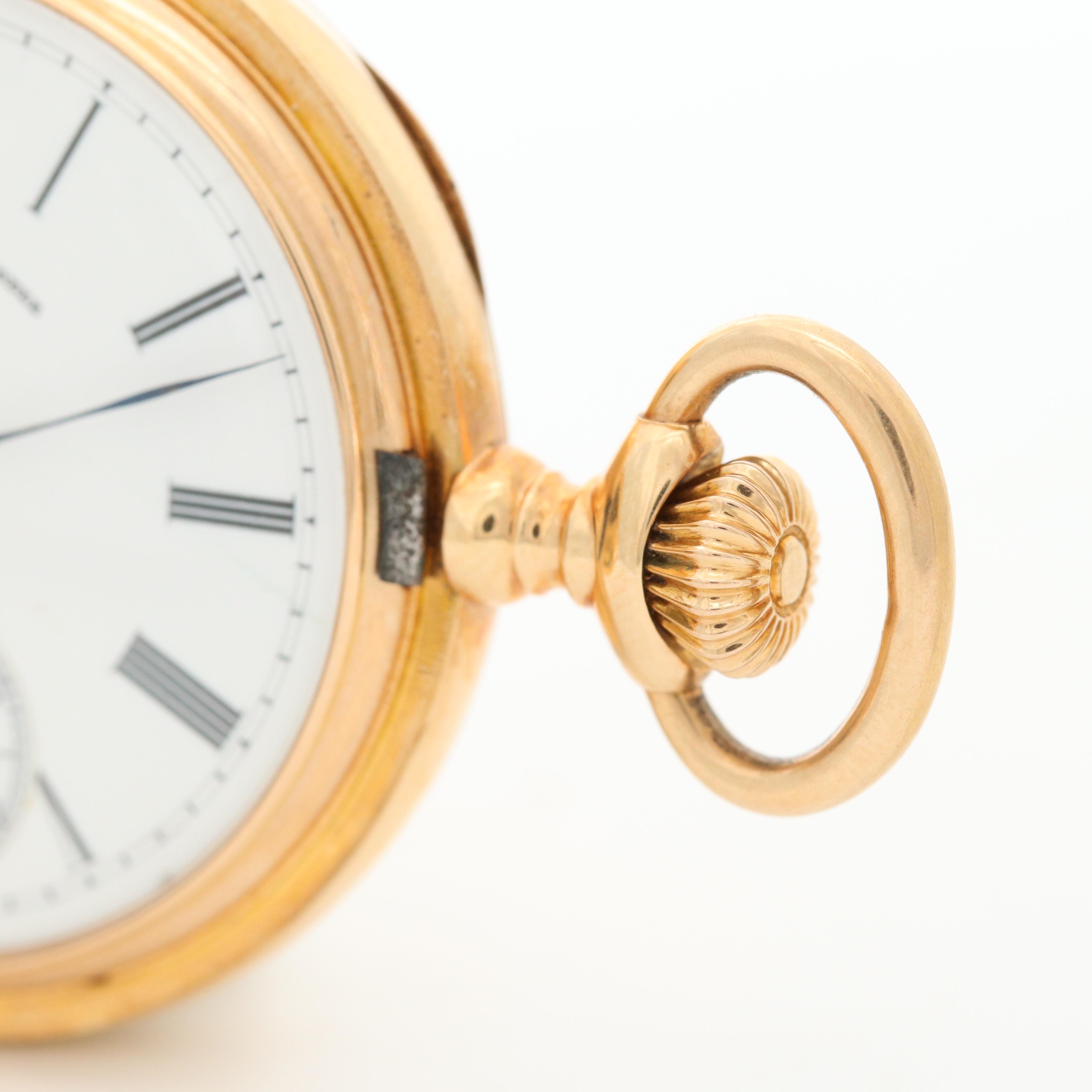 Antique Patek Philippe For Bailey, Banks and Biddle 18K Gold Pocket Watch