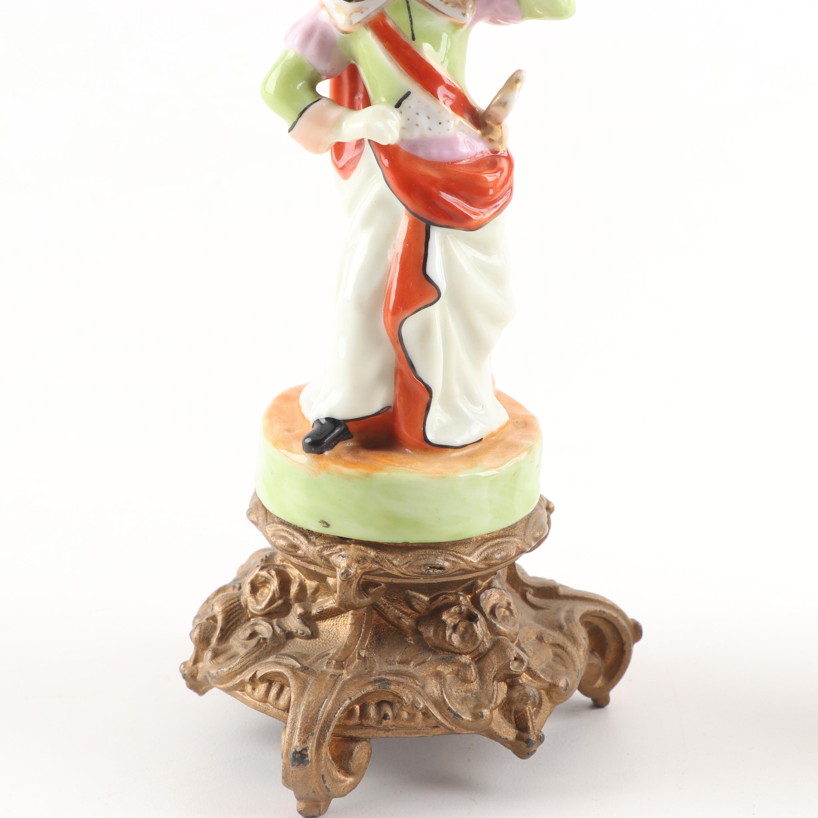Vintage Porcelain Figurine Candle Holders