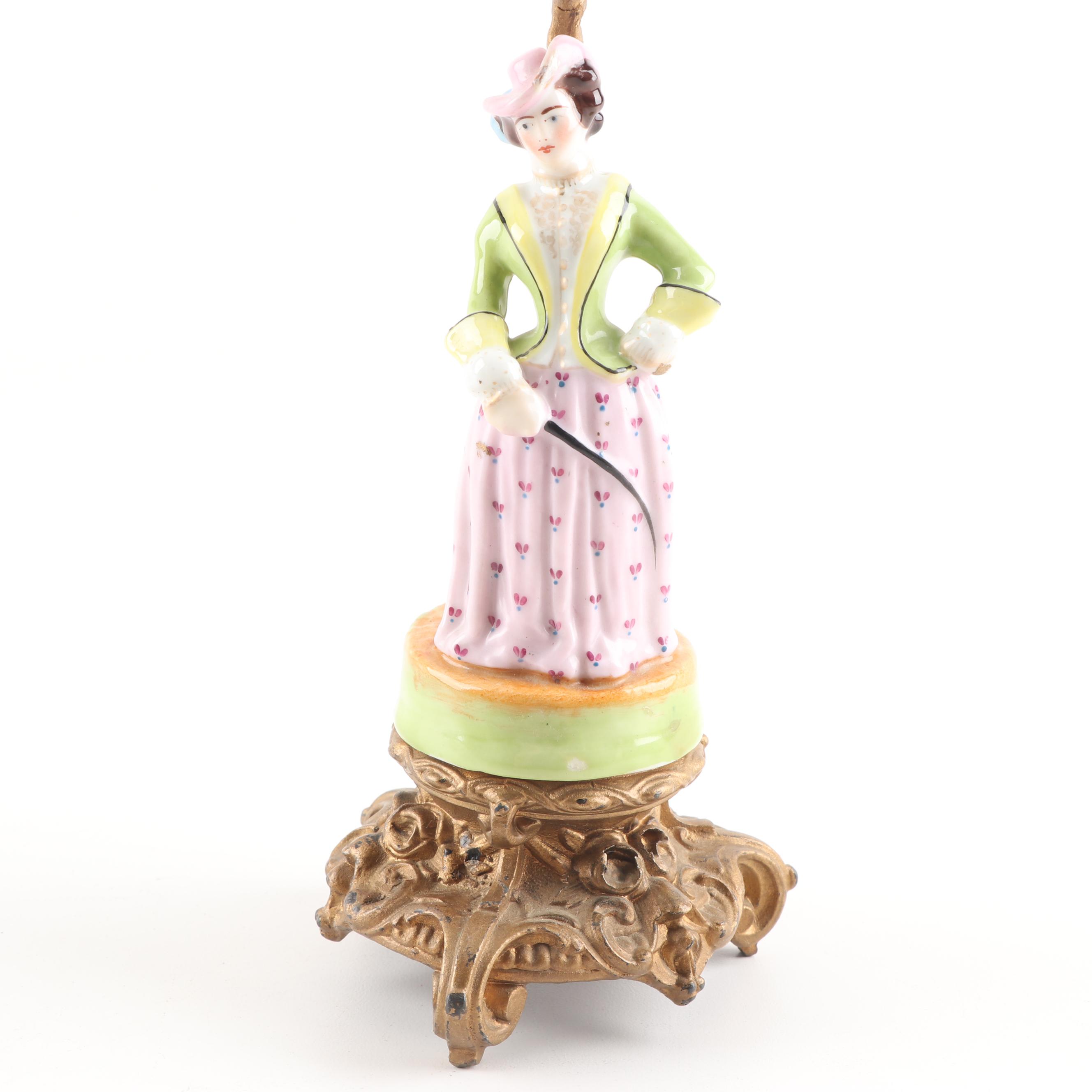 Vintage Porcelain Figurine Candle Holders