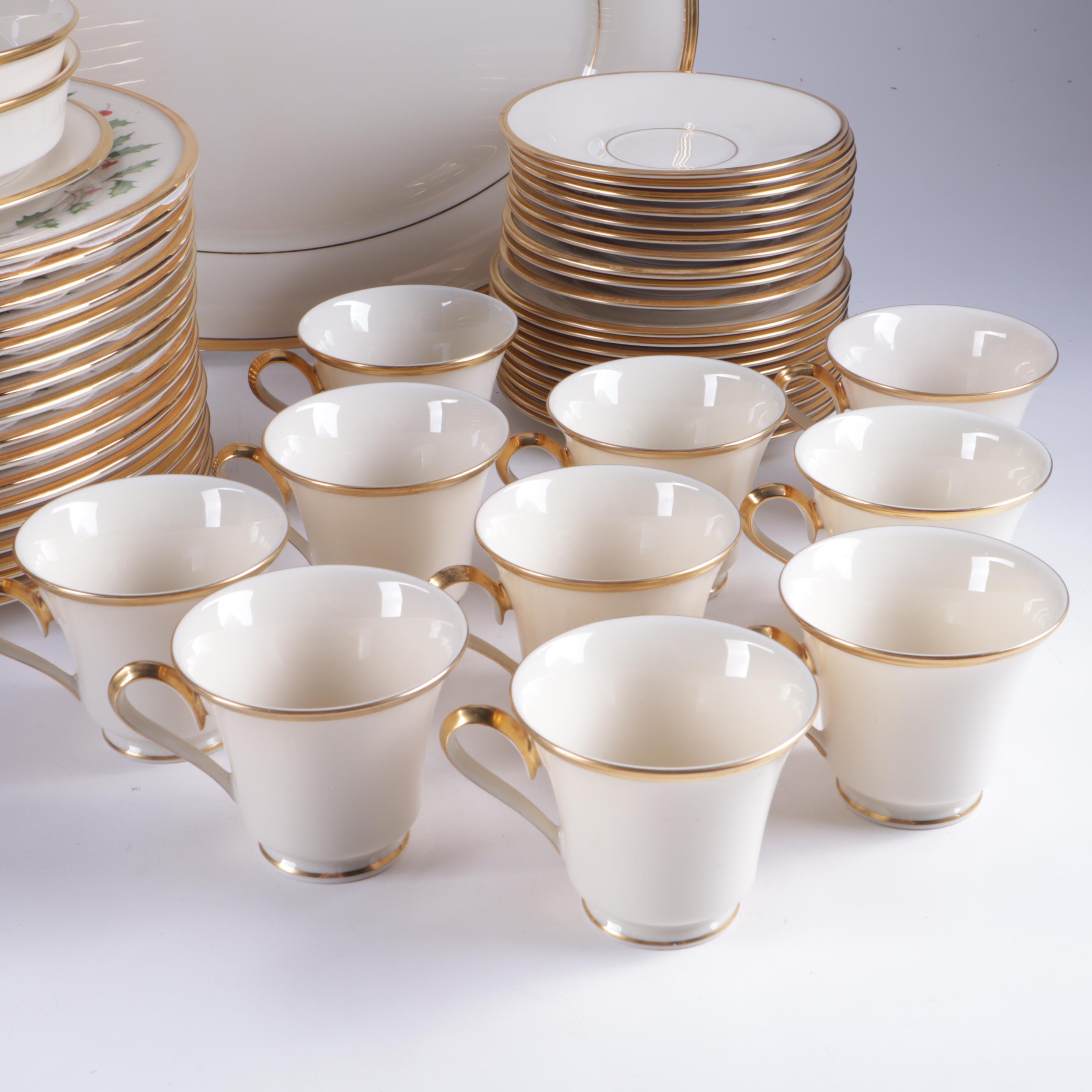 Lenox "Eternal" & "Holiday" Dimension Collection Dinnerware
