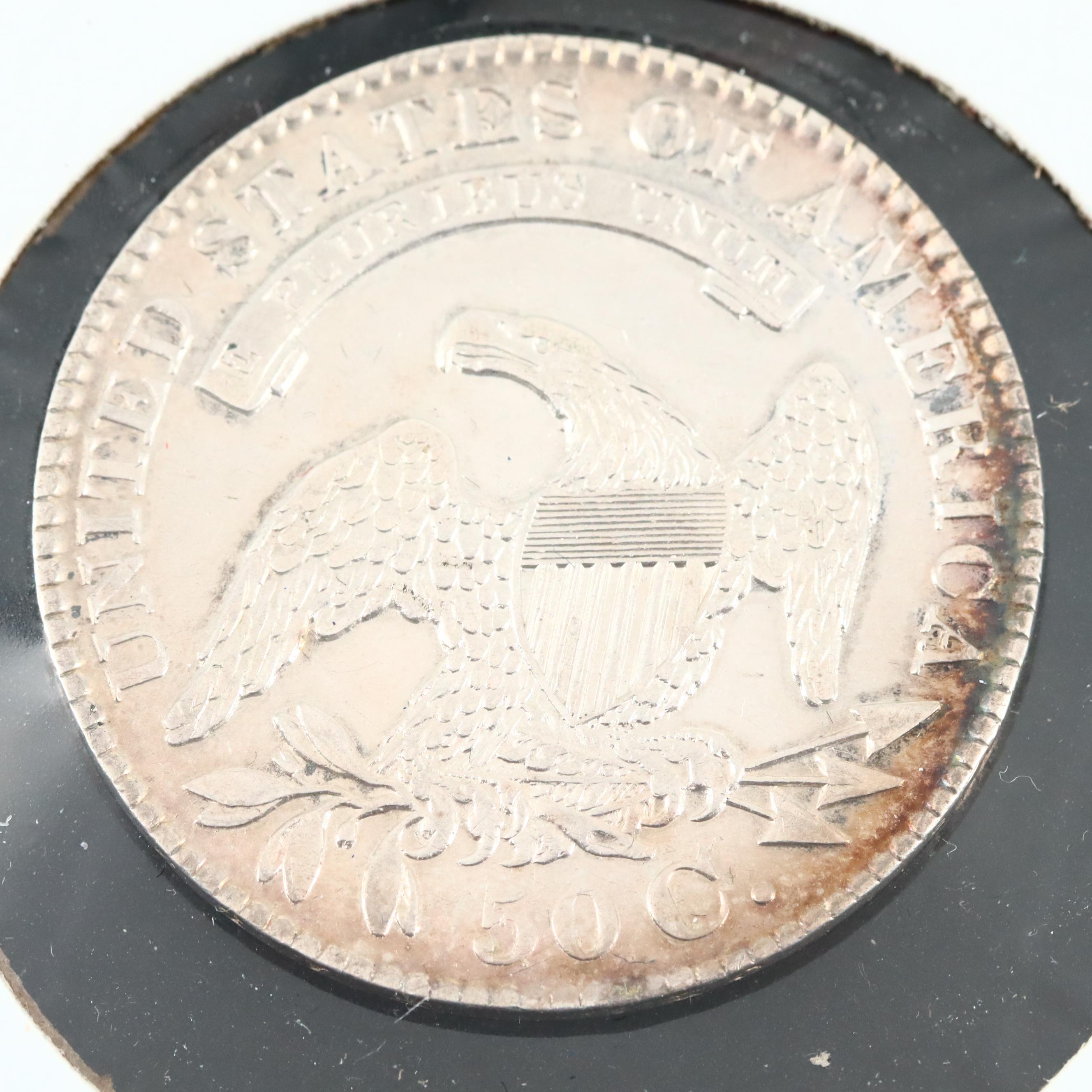 1829 Capped Bust Silver Half Dollar